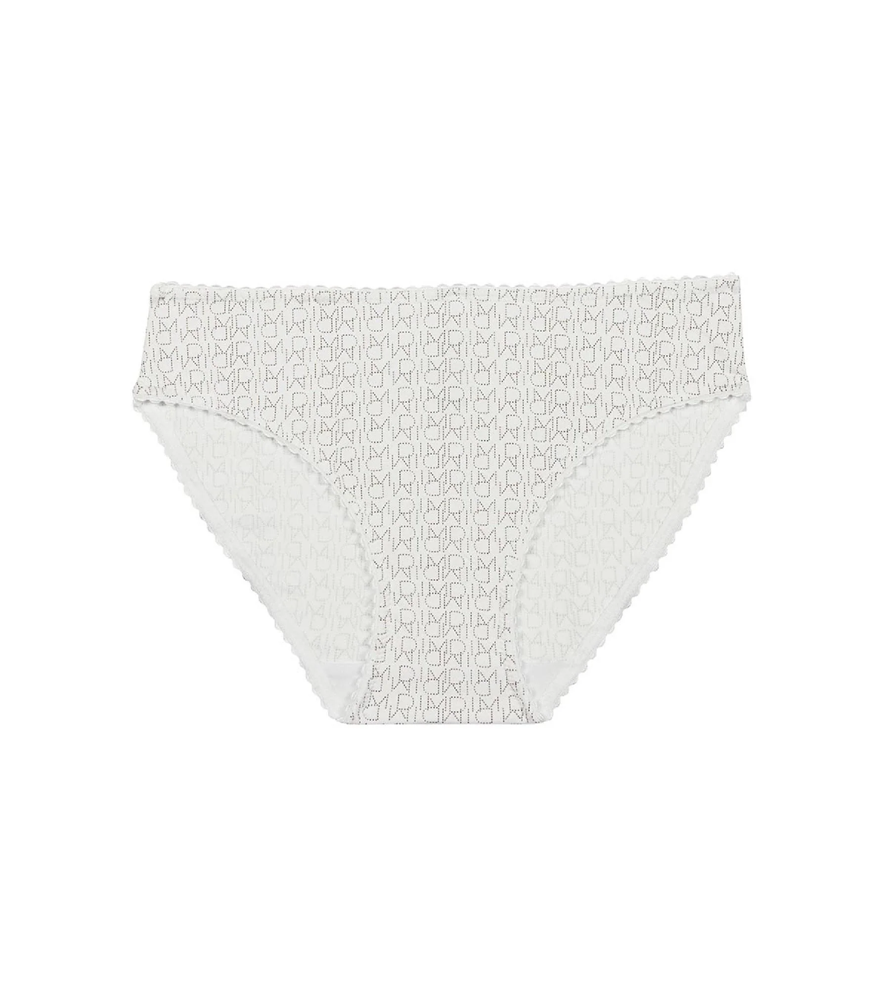 Culotte fille blanche imprimé logo - Dim Touch