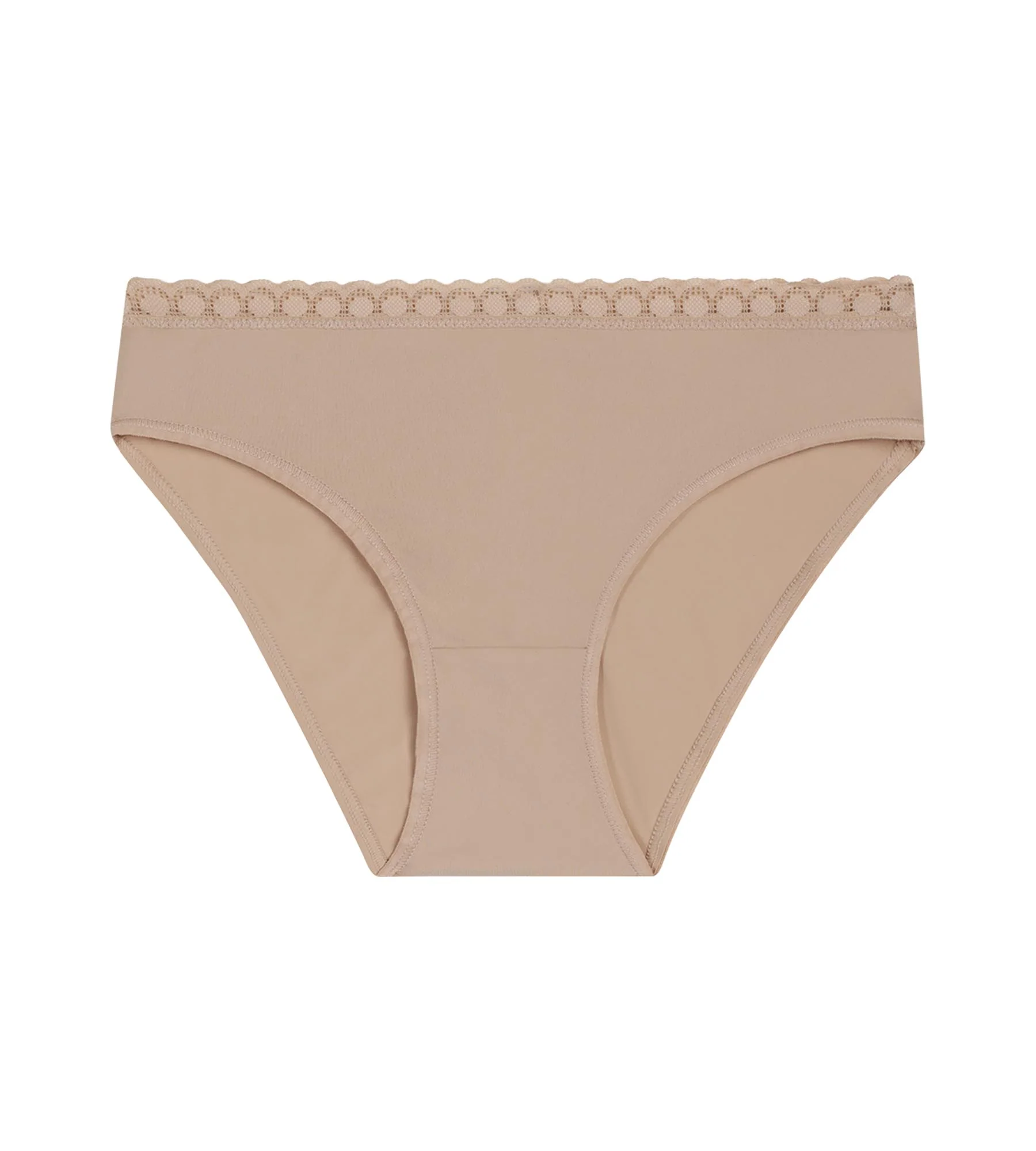 Culotte fille en microfibre et dentelle Nude Daily