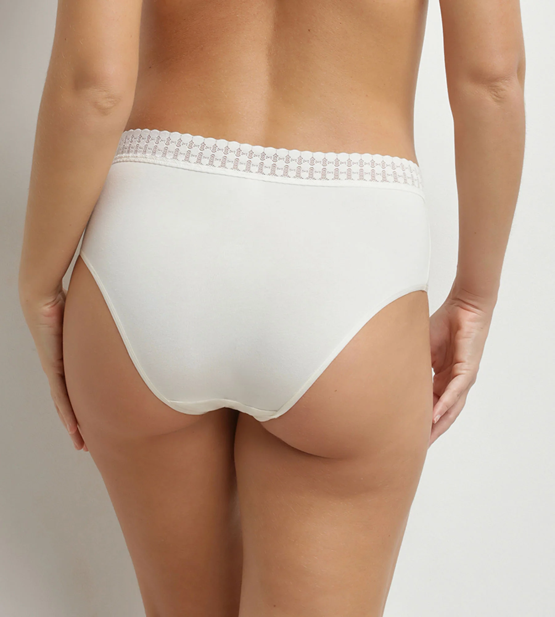 Culotte haute femme en coton Ivoire Daily Coton - Image 2