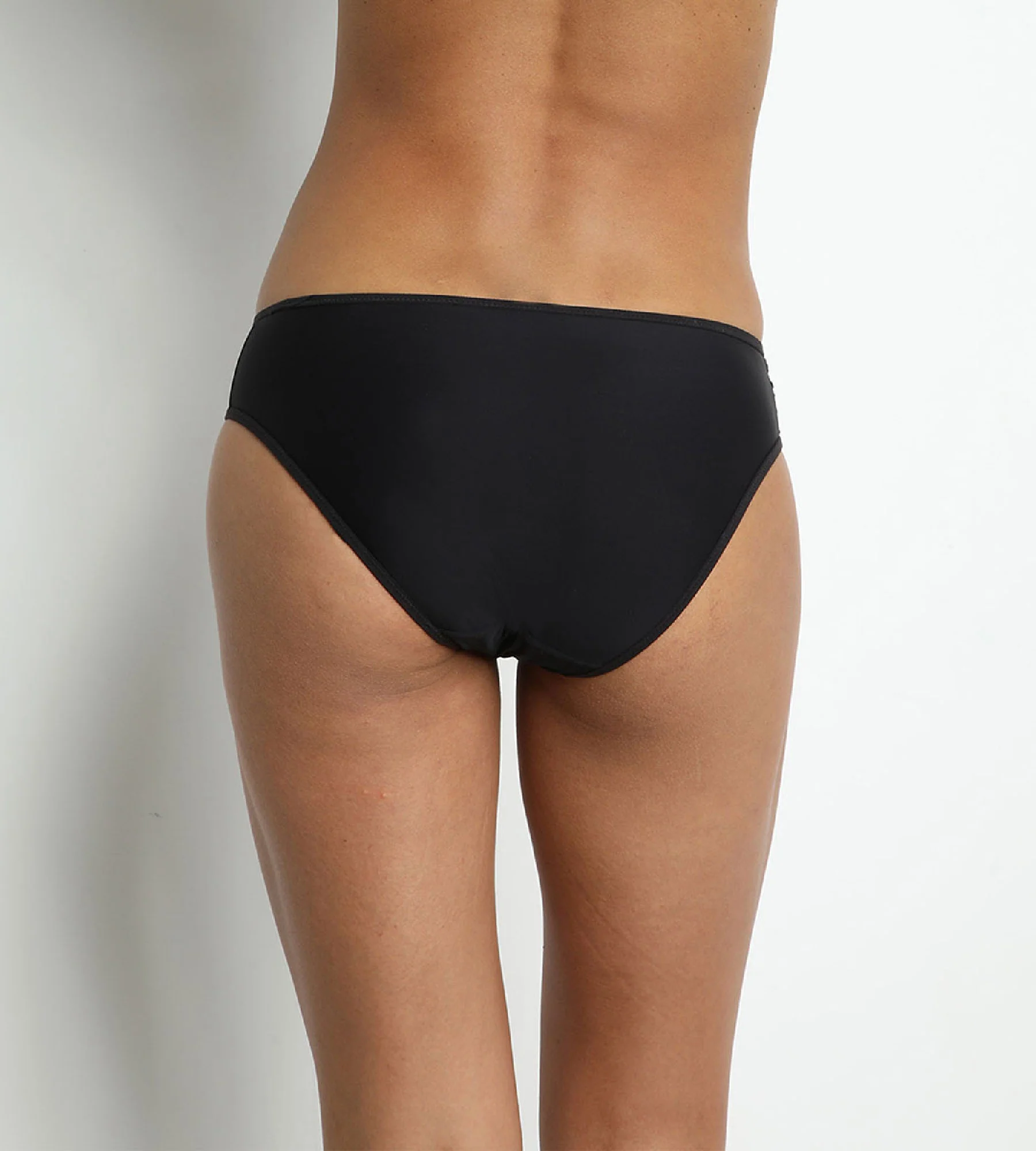 Culotte noire en microfibre Generous Broderie - Image 2