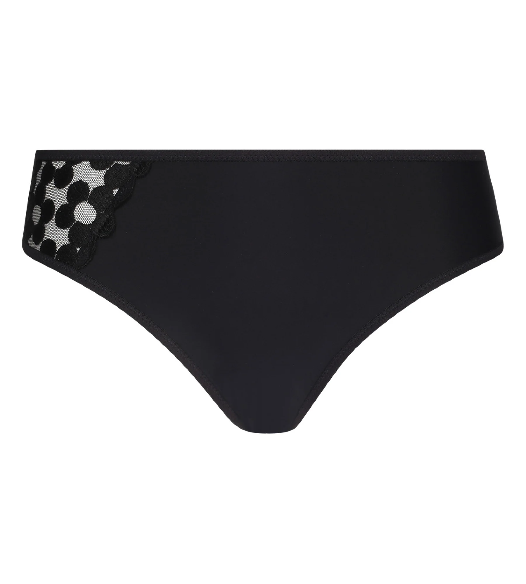 Culotte noire en microfibre Generous Broderie - Image 5