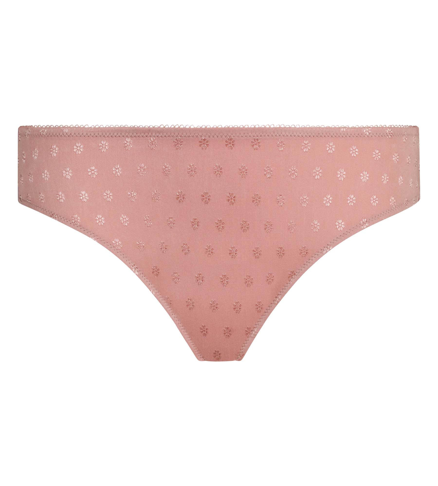 Culotte taille haute femme en microfibre Rose à fleurs Cosy Time - Image 5