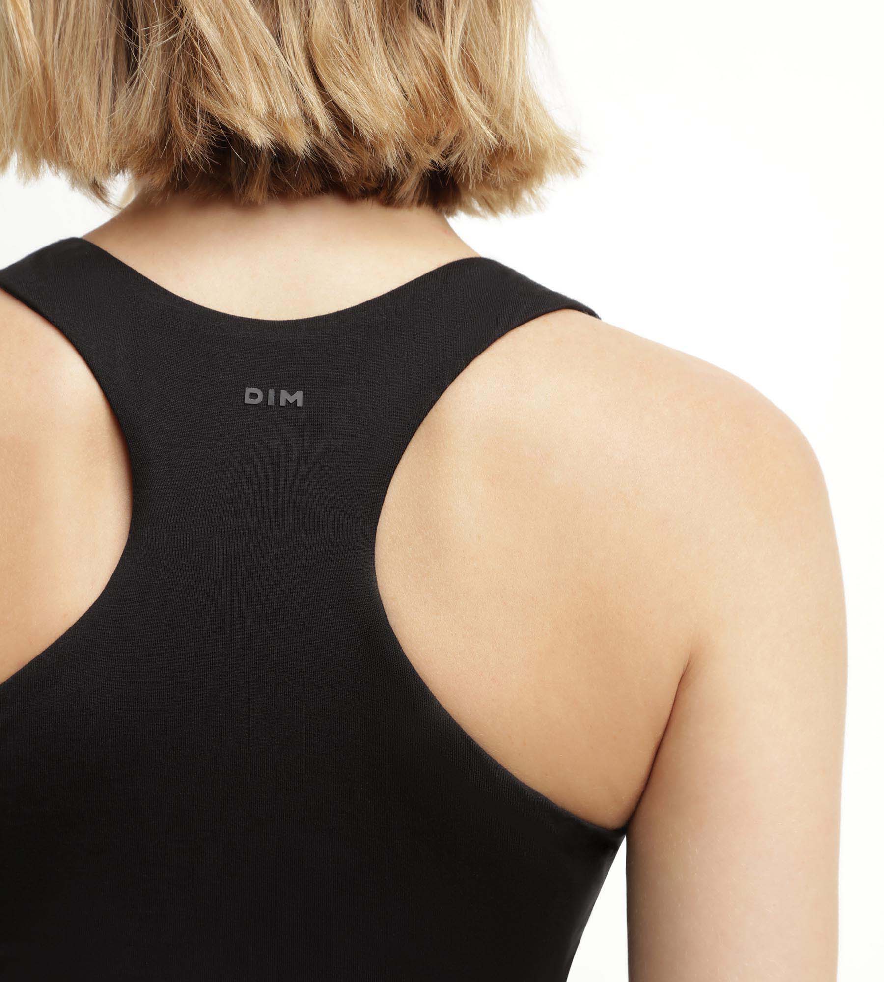 Débardeur de sport femme en viscose noire avec brassière Dim Move - Image 6