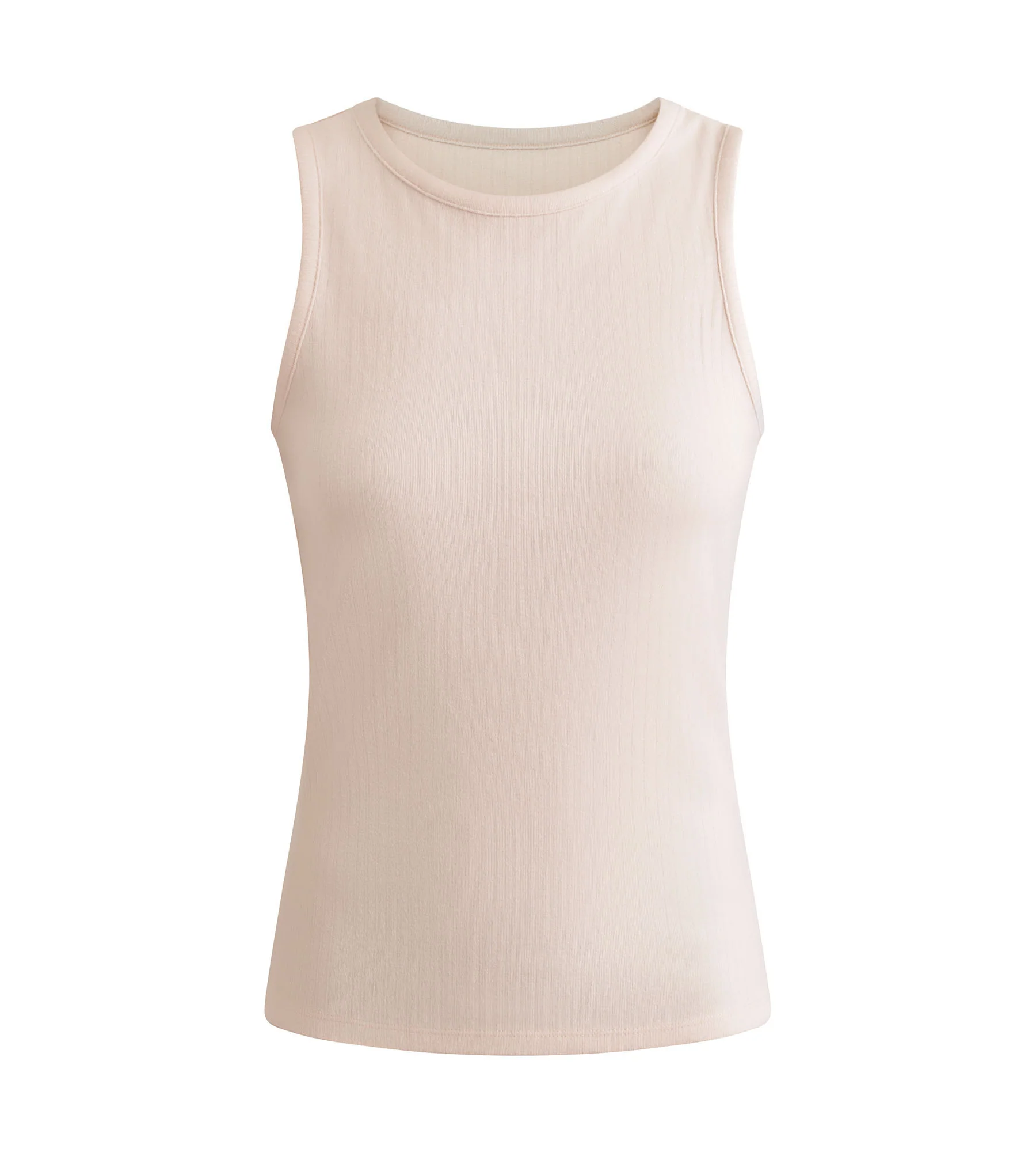 Débardeur femme côtelé Rose Dim Thermal x Ines de La Fressange - Image 3