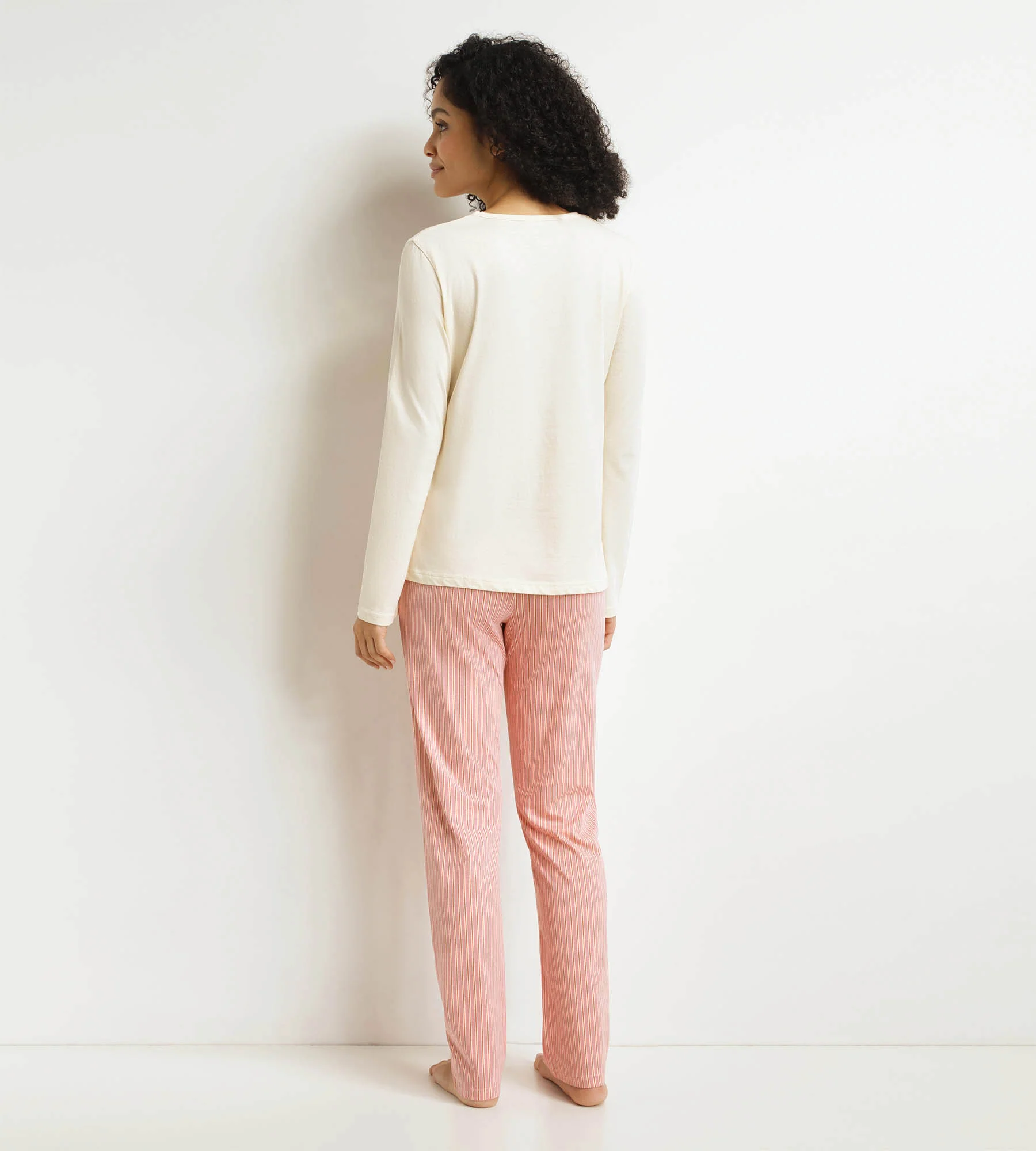 Ensemble pyjama pantalon femme Beige Don’t Disturb - Image 3