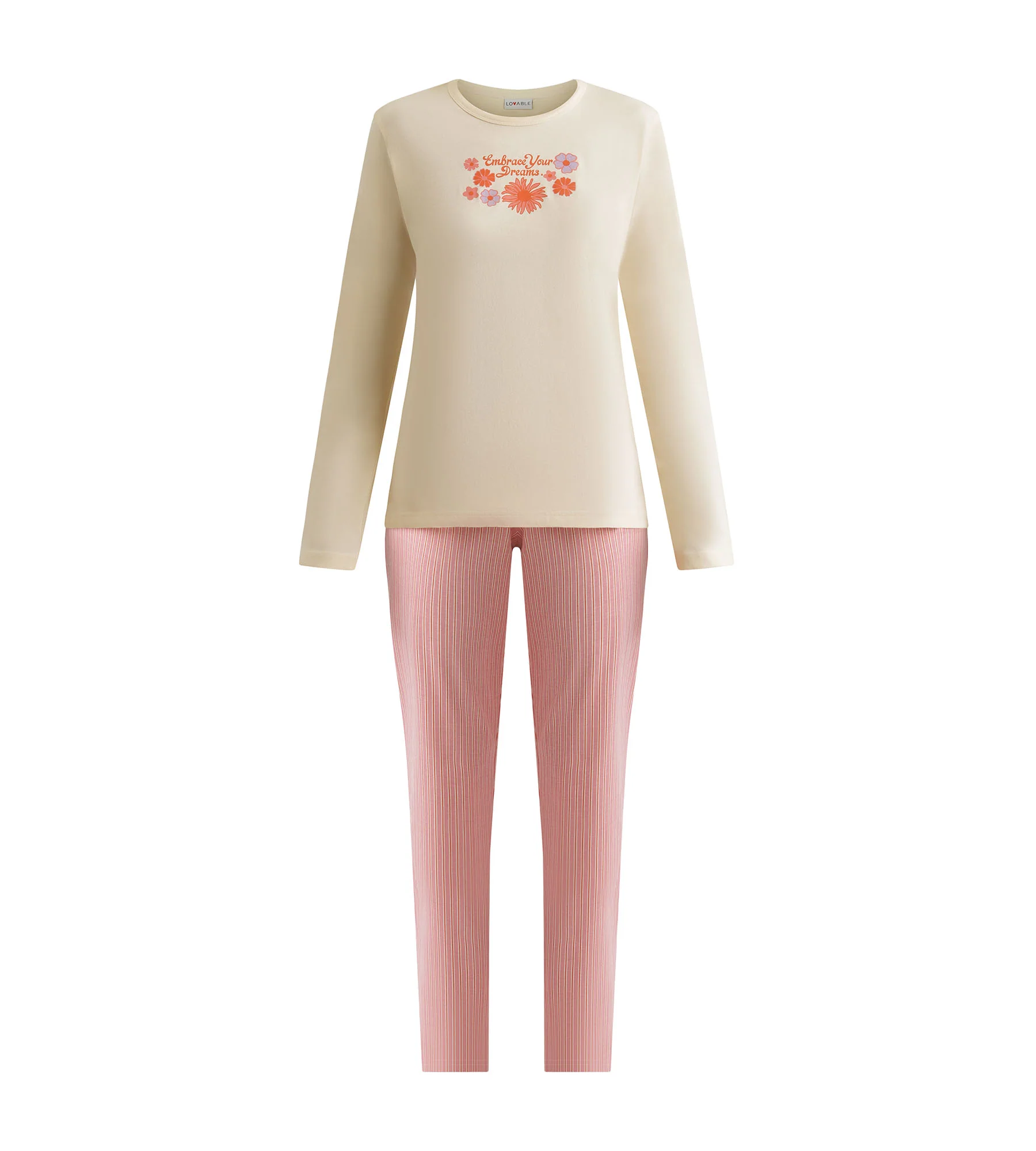 Ensemble pyjama pantalon femme Beige Don’t Disturb - Image 4