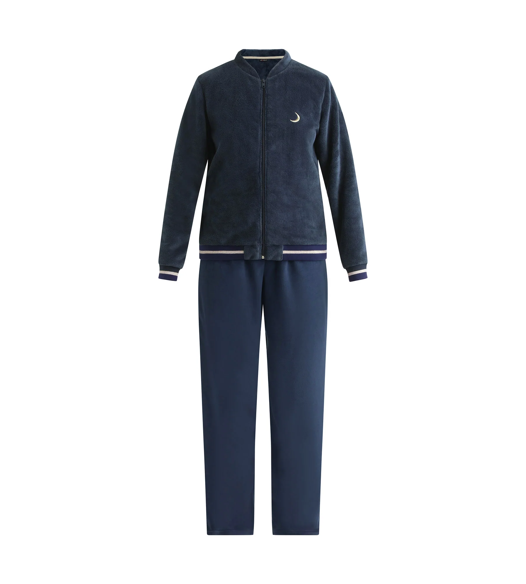 Ensemble pyjama pantalon femme Bleu Minuit Dim - Image 3