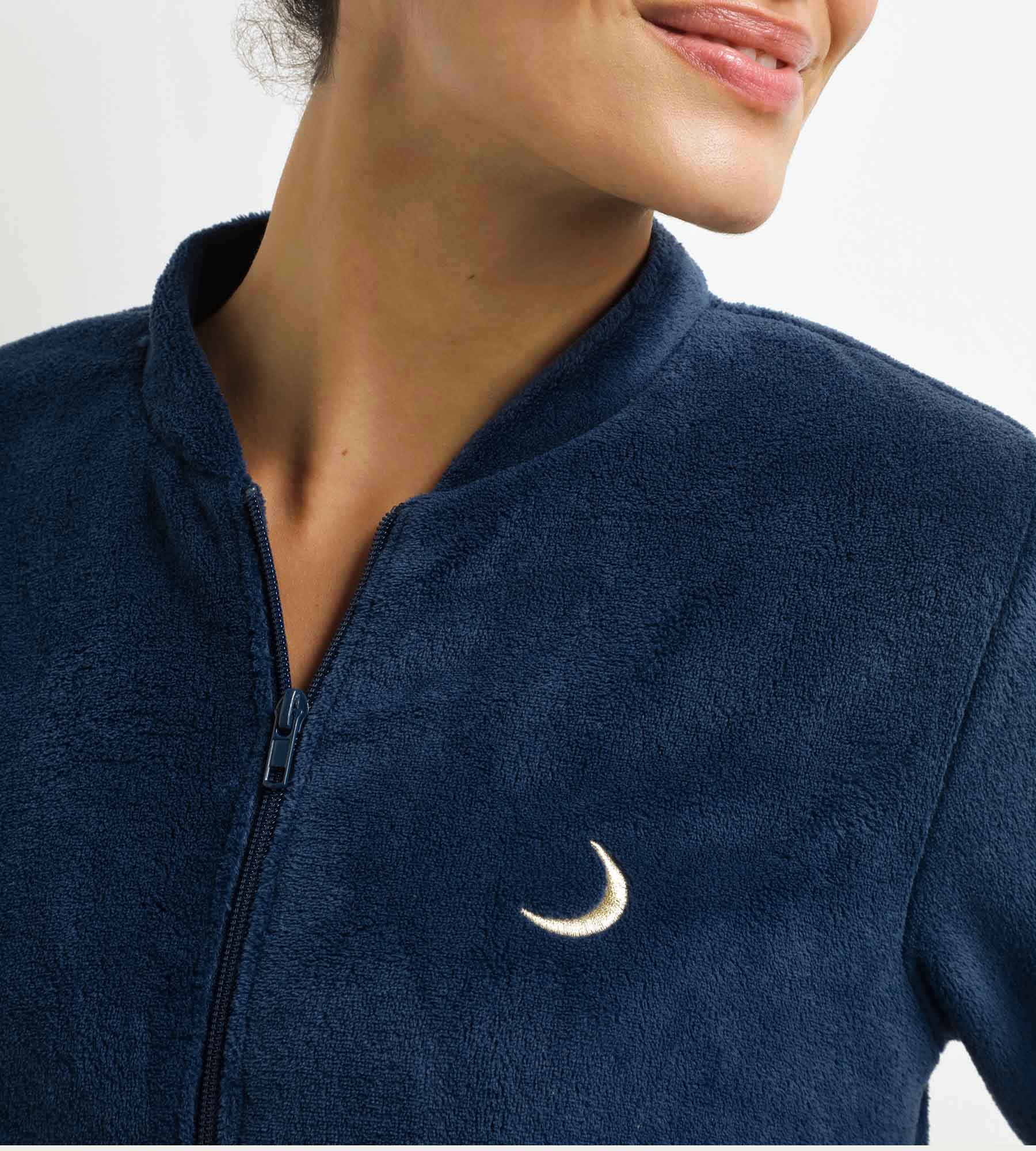 Ensemble pyjama pantalon femme Bleu Minuit Dim - Image 4