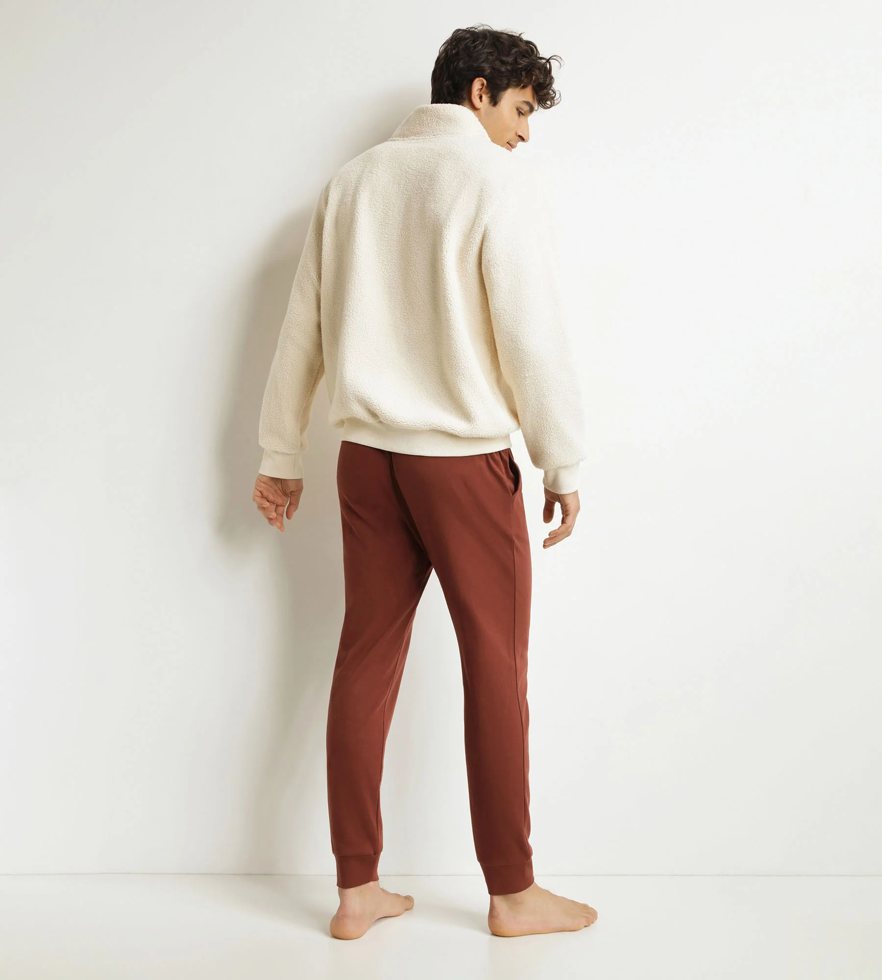 Ensemble pyjama pantalon homme Bordeaux Dim - Image 2