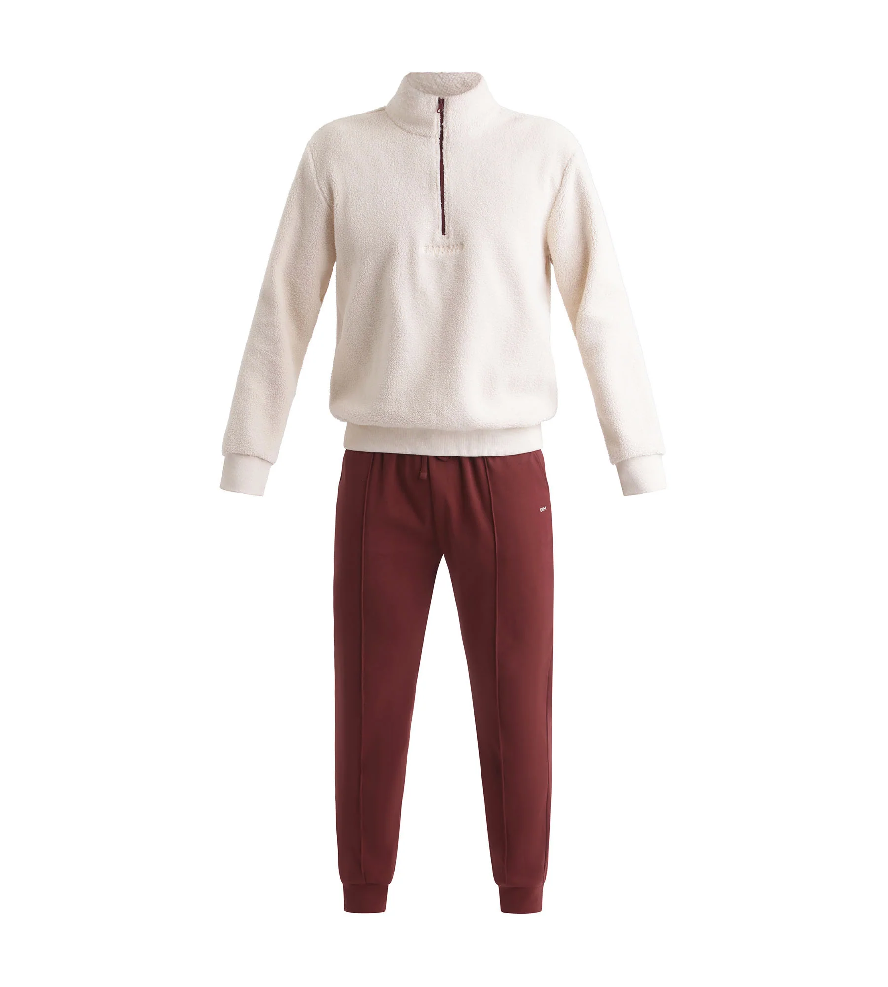 Ensemble pyjama pantalon homme Bordeaux Dim - Image 4