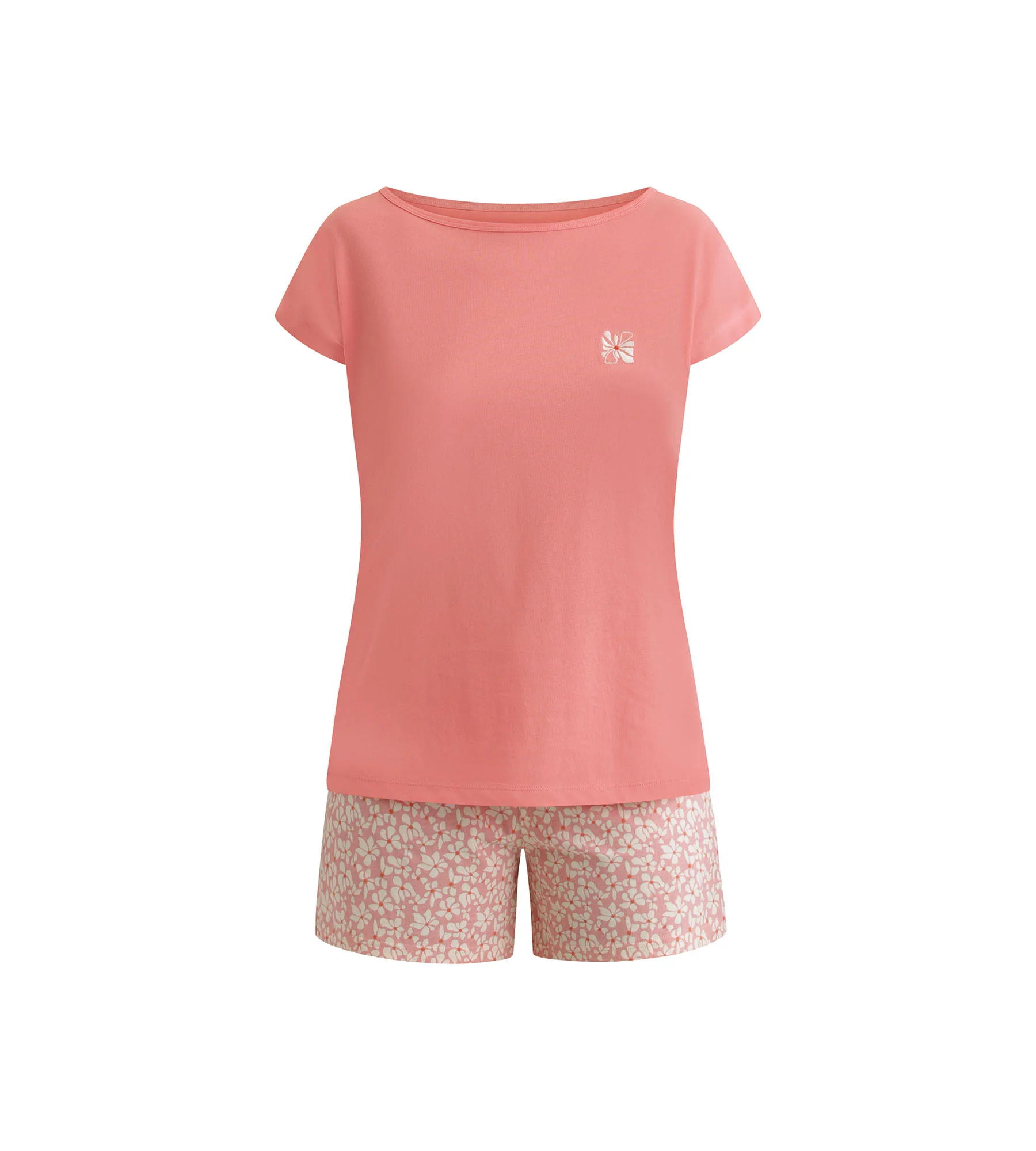 Ensemble pyjama short femme Pêche à fleurs Don’t Disturb - Image 5
