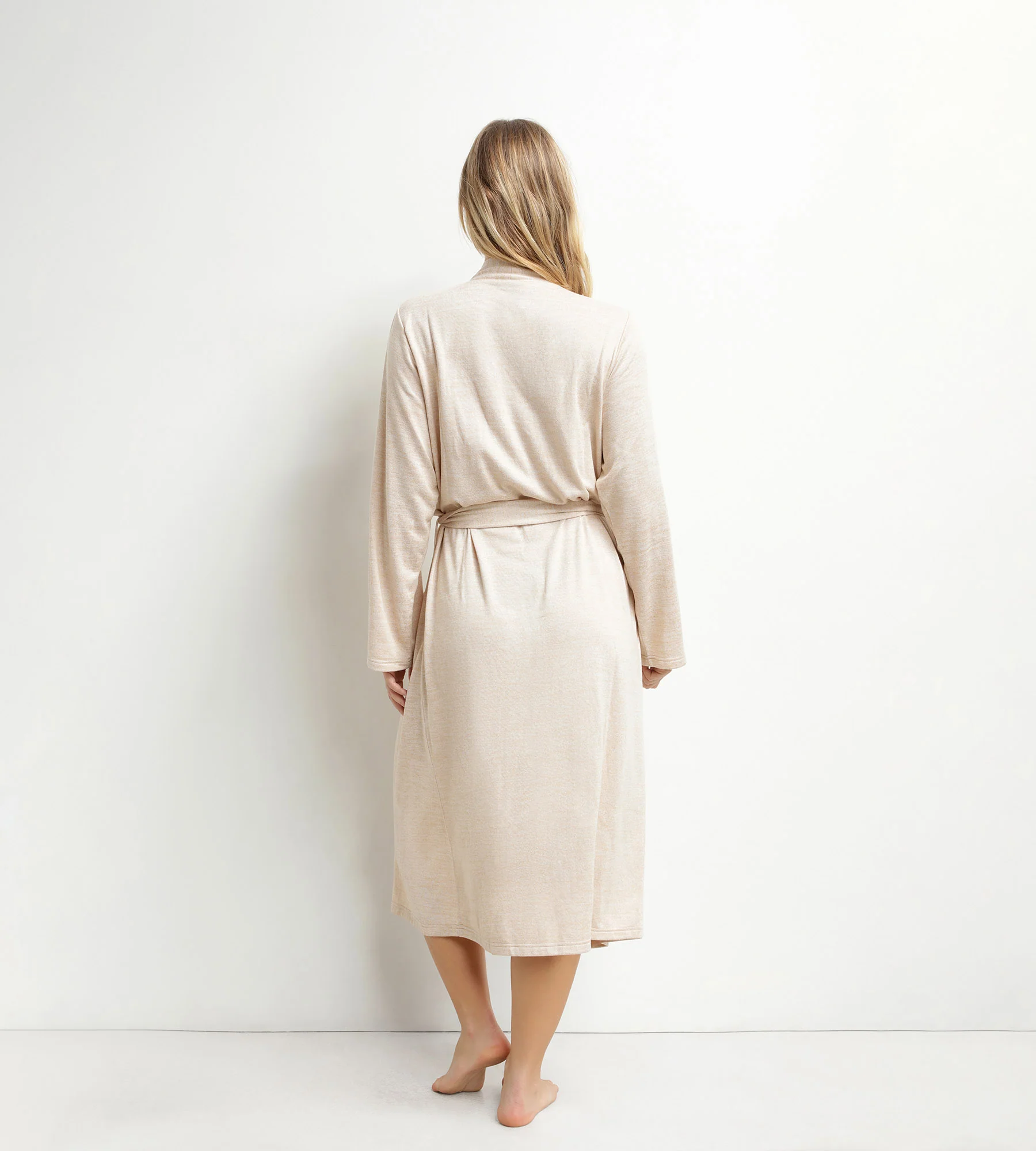 Gilet long femme en maille tricotée Sable Dim Chillness - Image 2