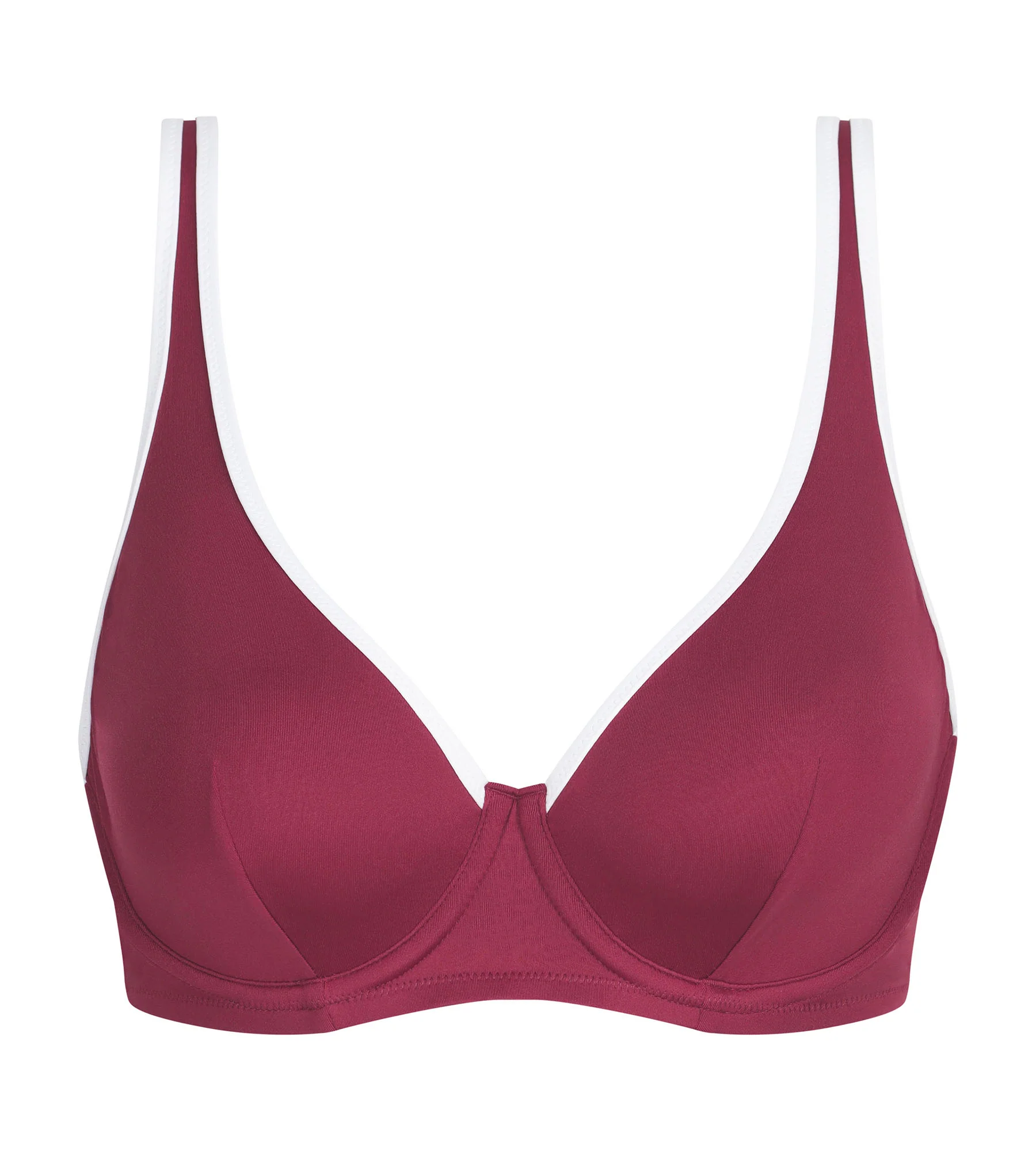 Haut de maillot de bain à armatures Rouge Dim Timeless - Image 4
