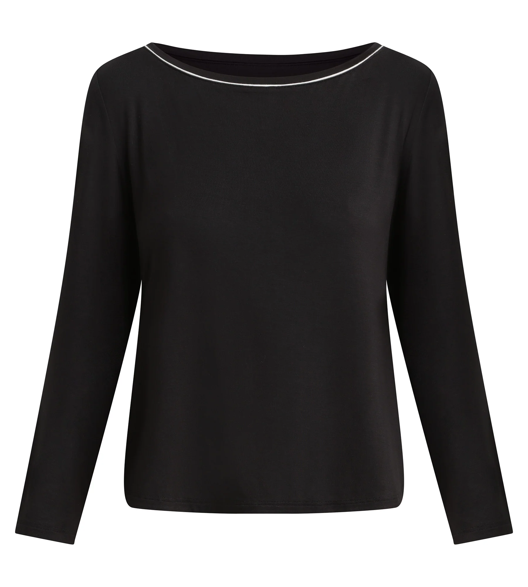 Haut de sport femme à col bateau en viscose noire Dim Move - Image 5