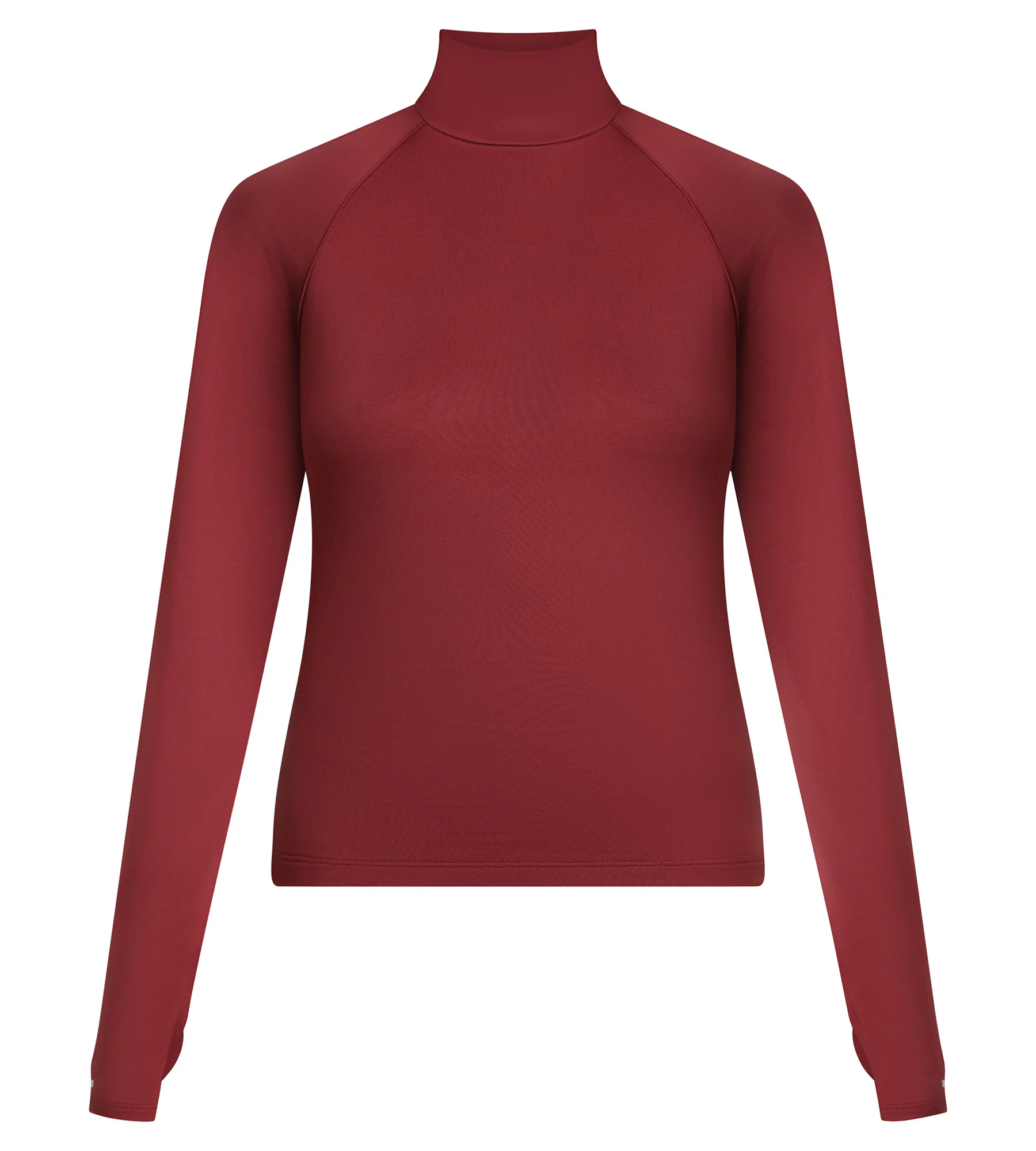 Haut de sport femme à col montant en microfibre Bordeaux Dim Move - Image 5