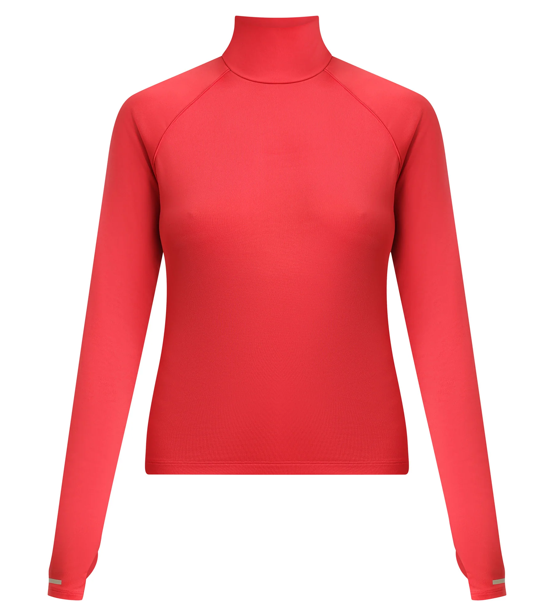 Haut de sport femme à col montant en microfibre Rouge Dim Move - Image 5
