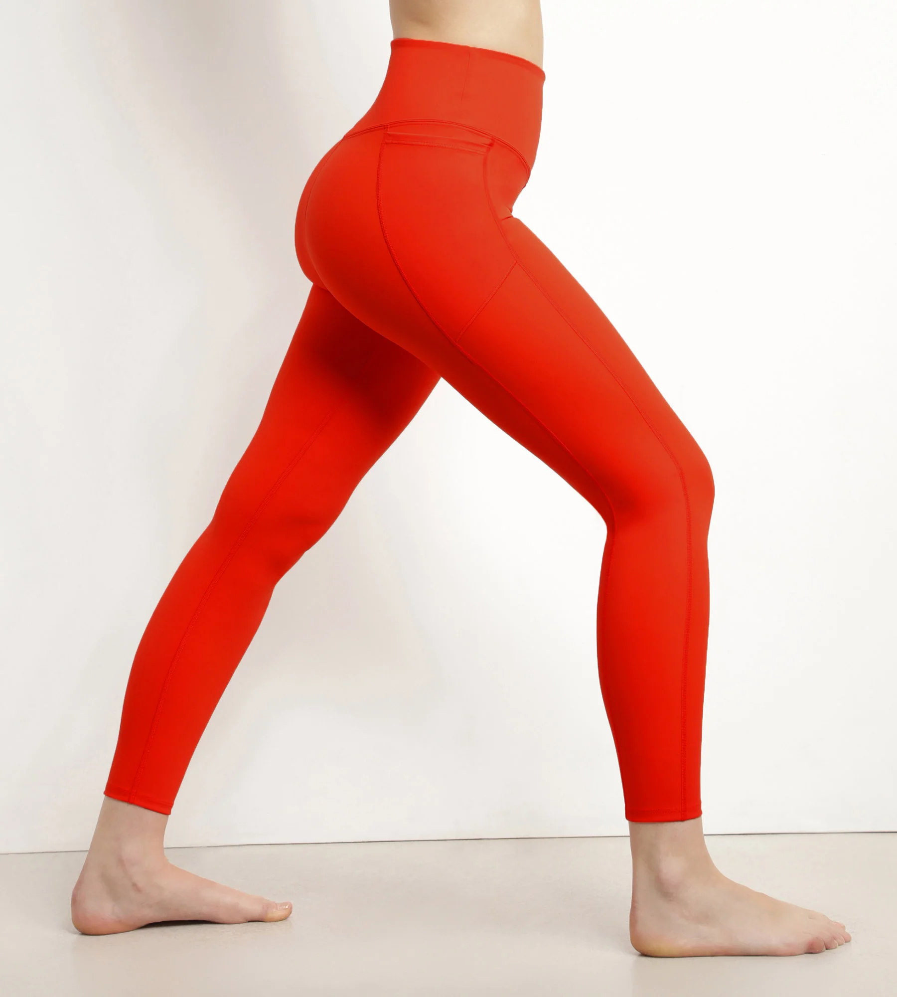 Legging de sport femme en microfibre Orange Dim Move - Image 2