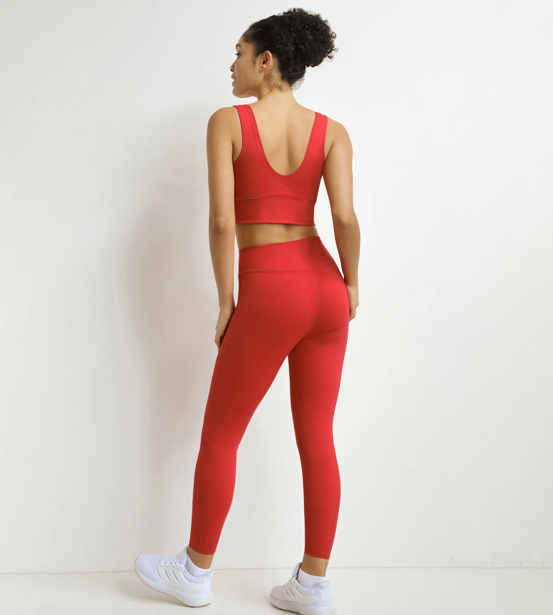 Legging de sport femme en microfibre sculptante Rouge Dim Move - Image 4