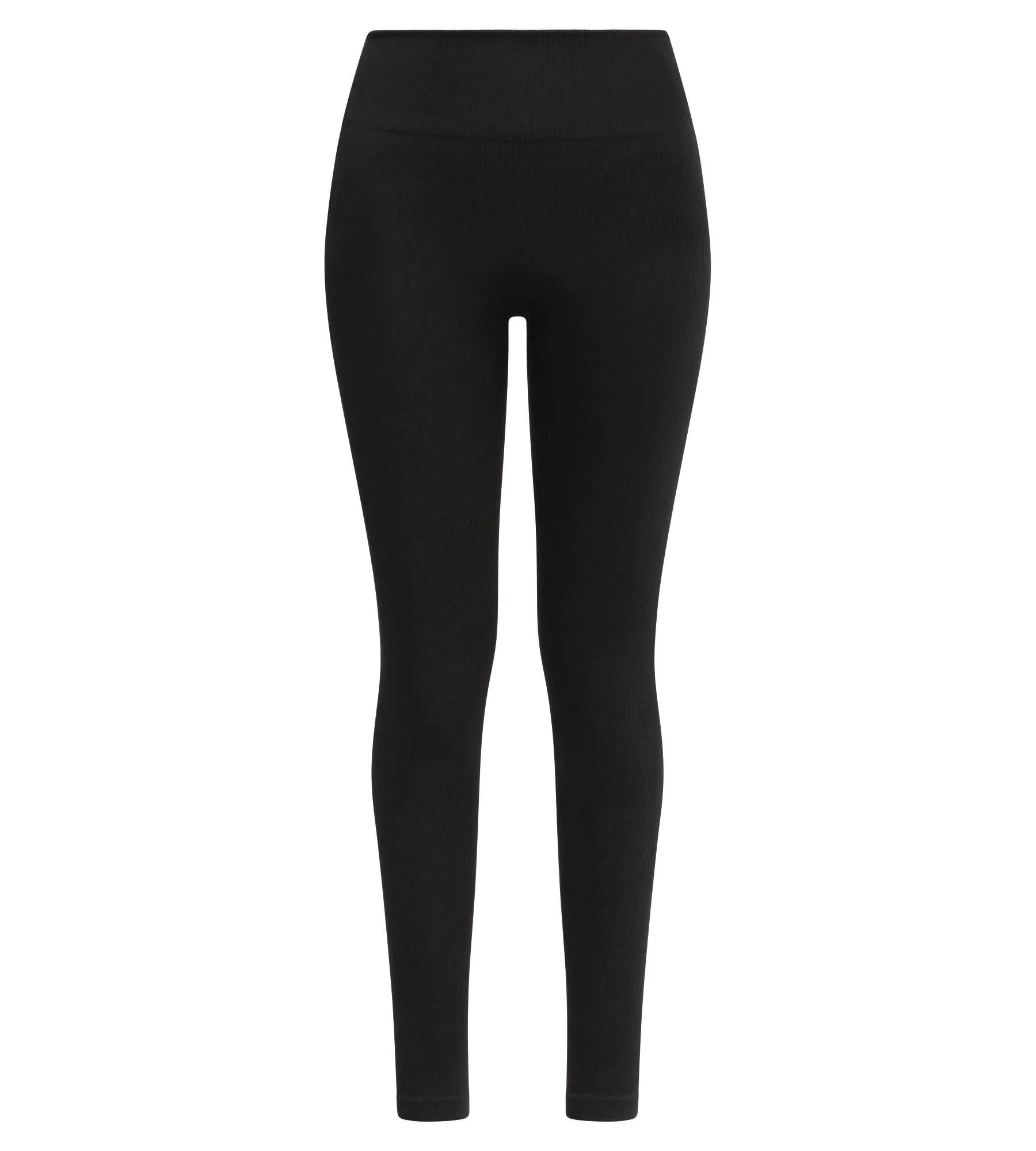 Legging femme Noir côtelé à ceinture extra large Dim Relax & Go - Image 5