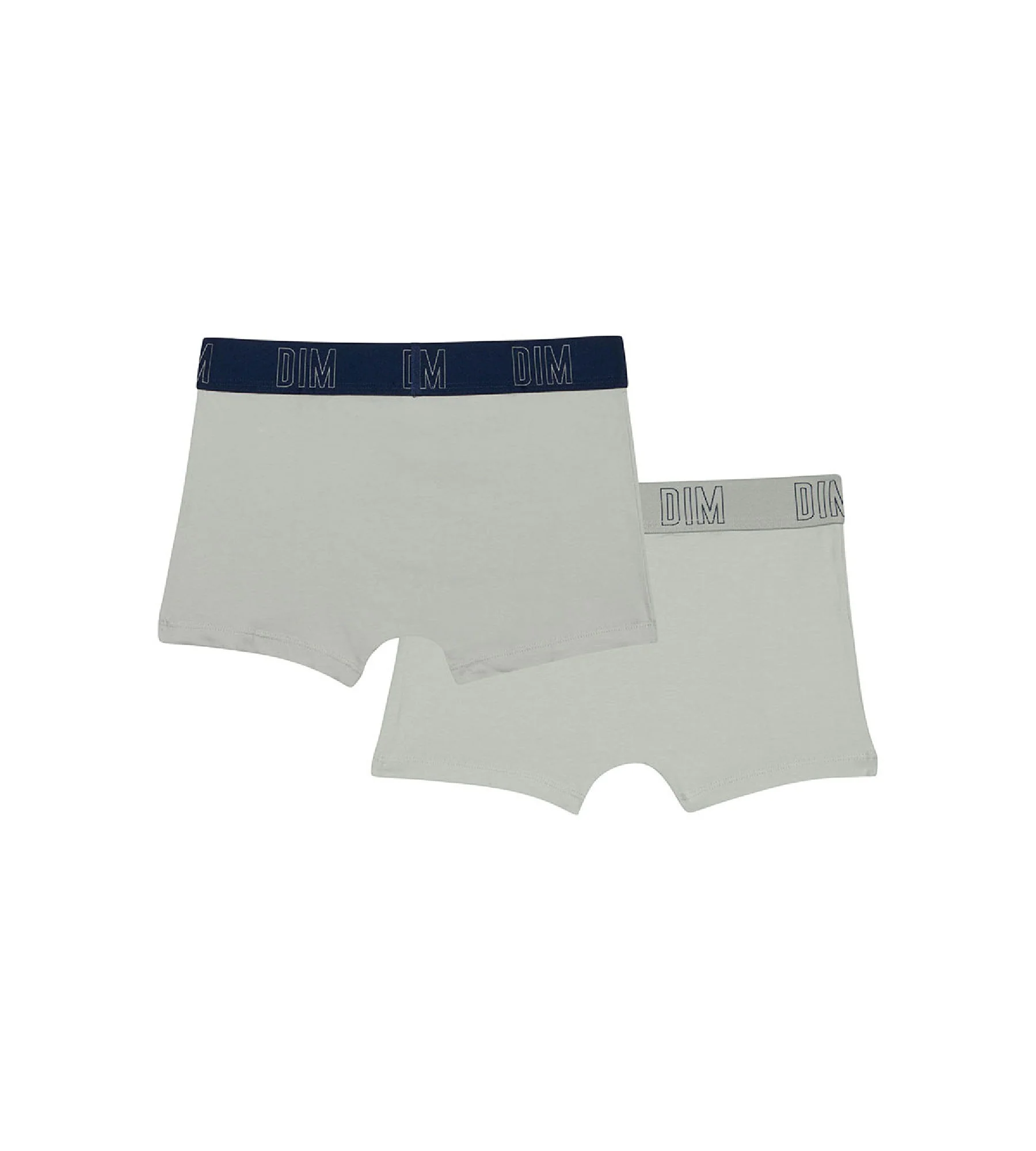 Lot de 2 boxers garçon en coton bio Gris Bleu Dim Skin Care - Image 2