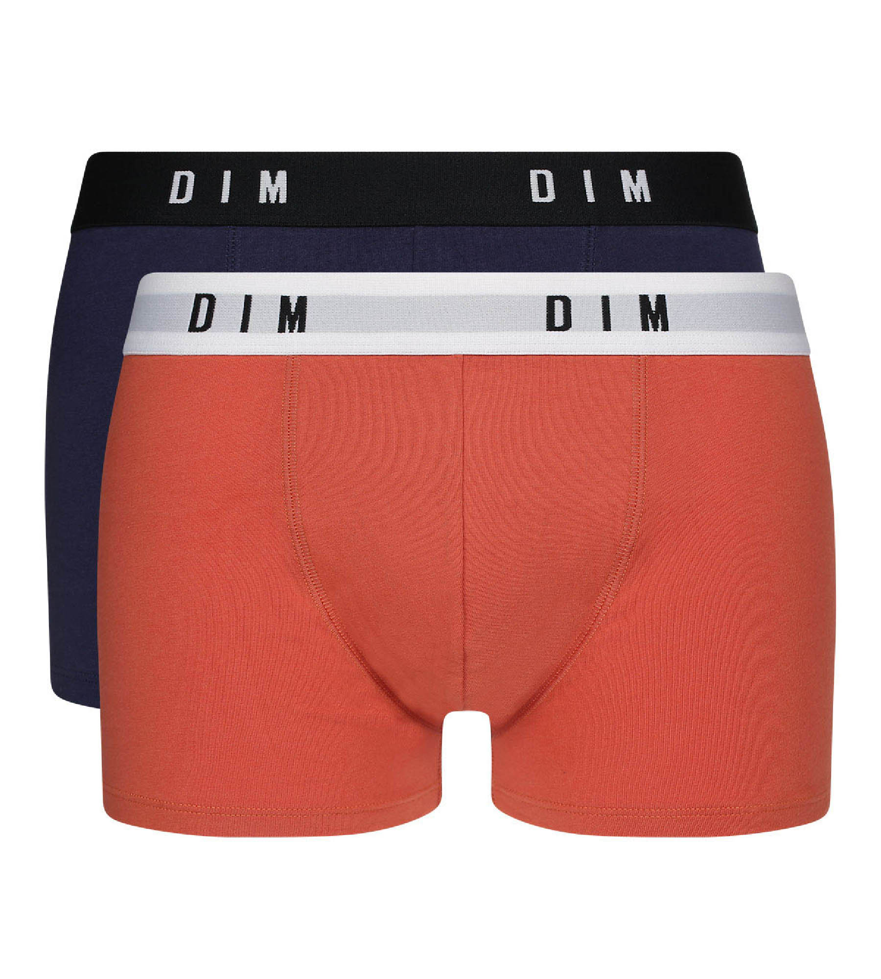 Lot de 2 boxers homme coton stretch Roux Bleu Denim Dim Originals - Image 2