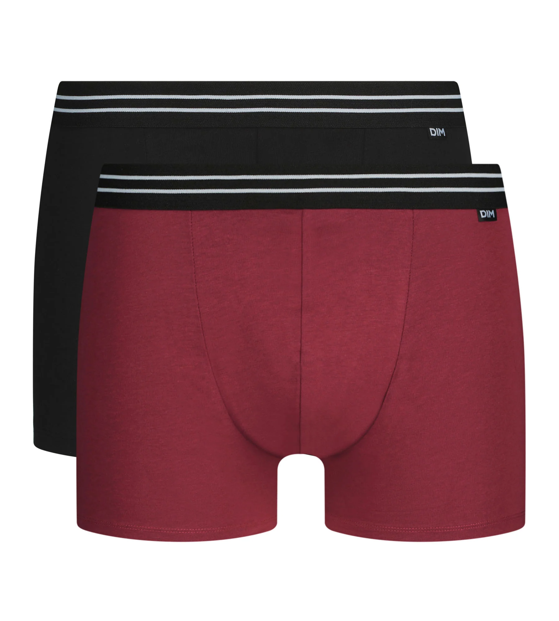 Lot de 2 boxers homme en coton stretch Rouge EcoDim - Image 3