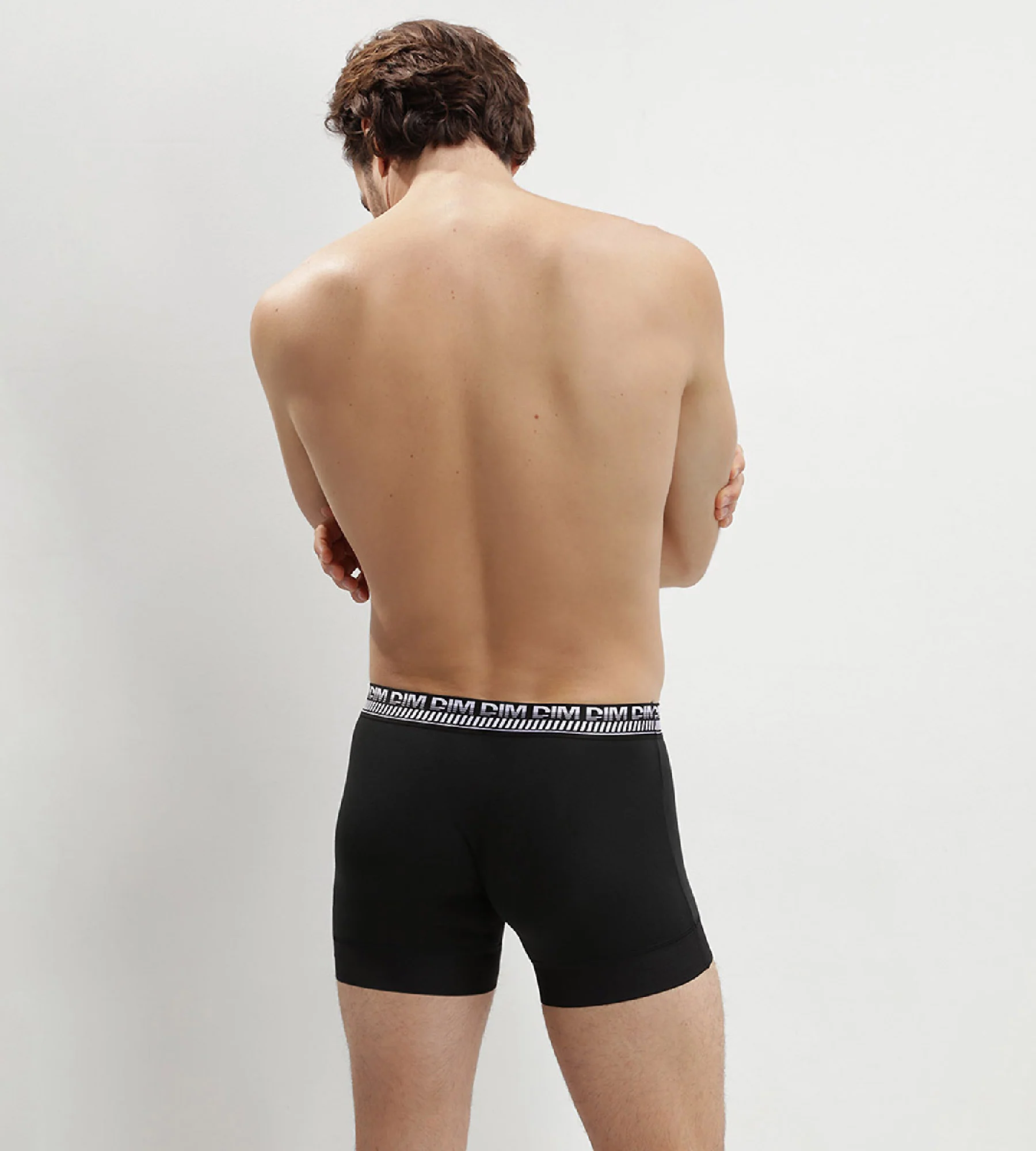 Lot de 2 boxers noirs pour homme 3D Stay and Fit - Image 2
