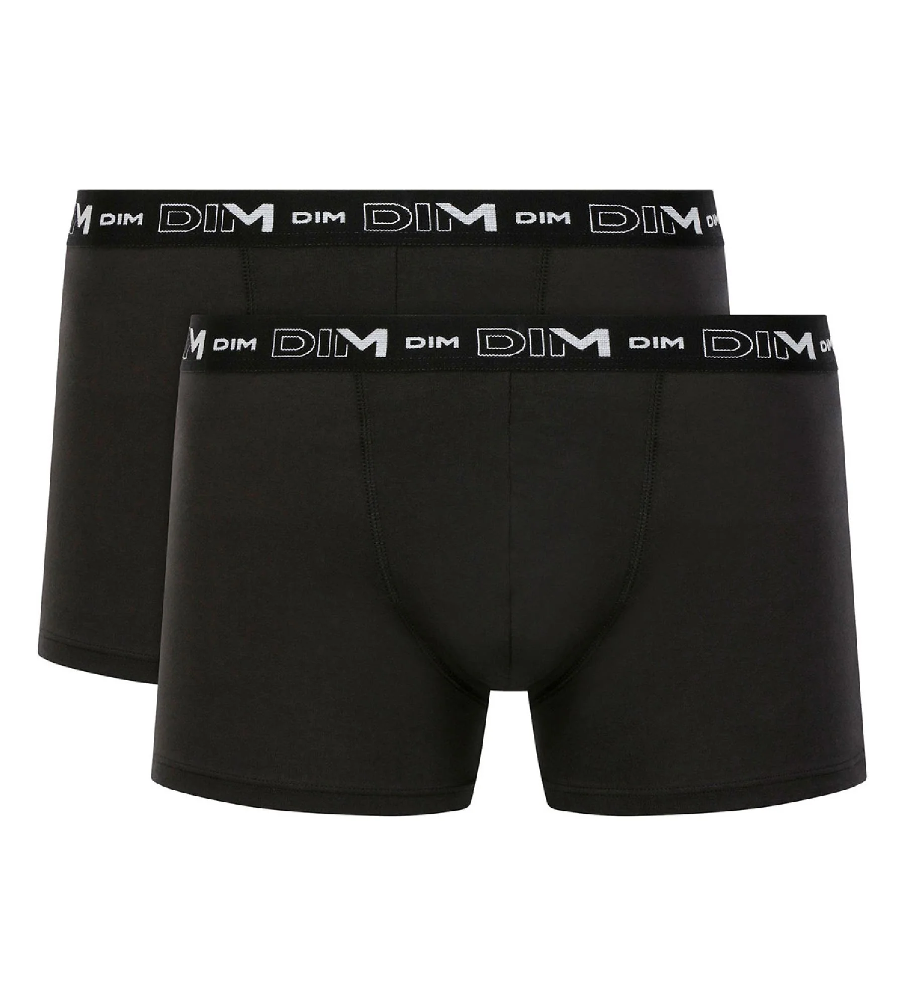 Lot de 2 boxers noirs pour homme Coton Stretch - Image 3