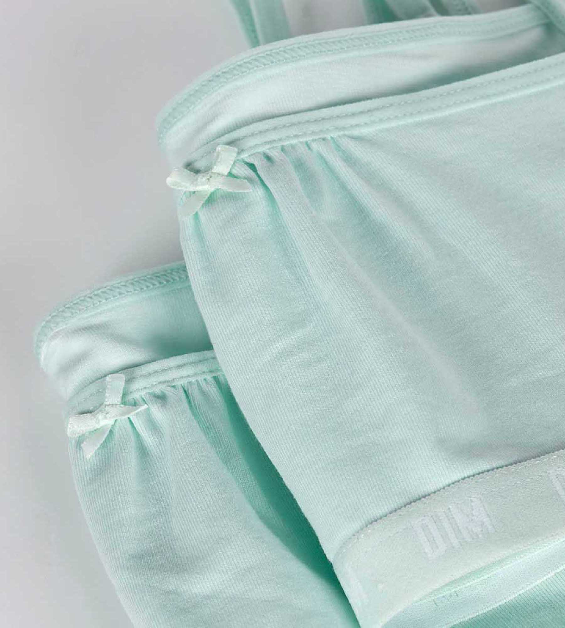 Lot de 2 brassières sans armature en coton bio Bleu Pastel Skin Care - Image 3
