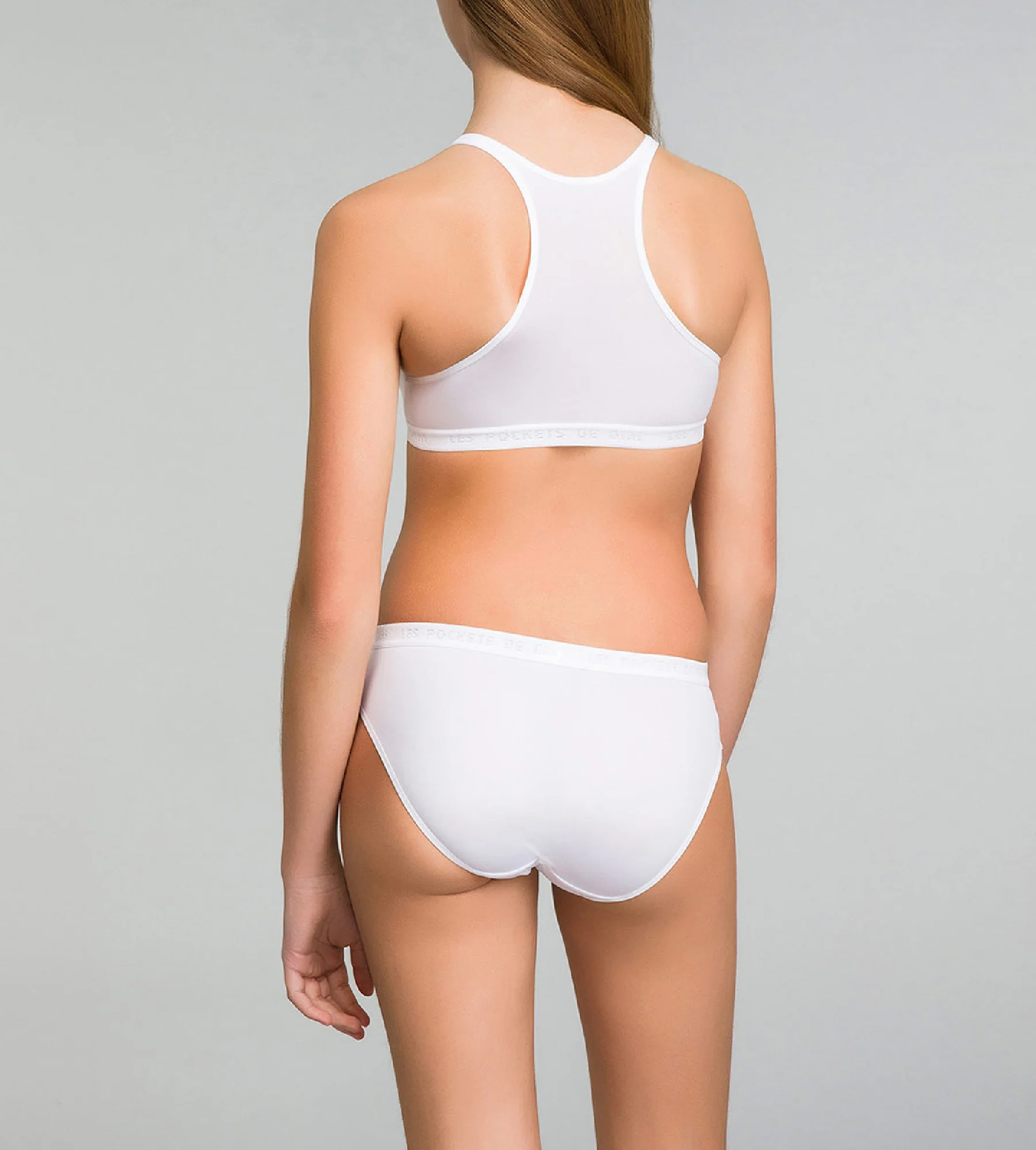 Lot de 2 culottes fille blanches - Pocket Micro - Image 5