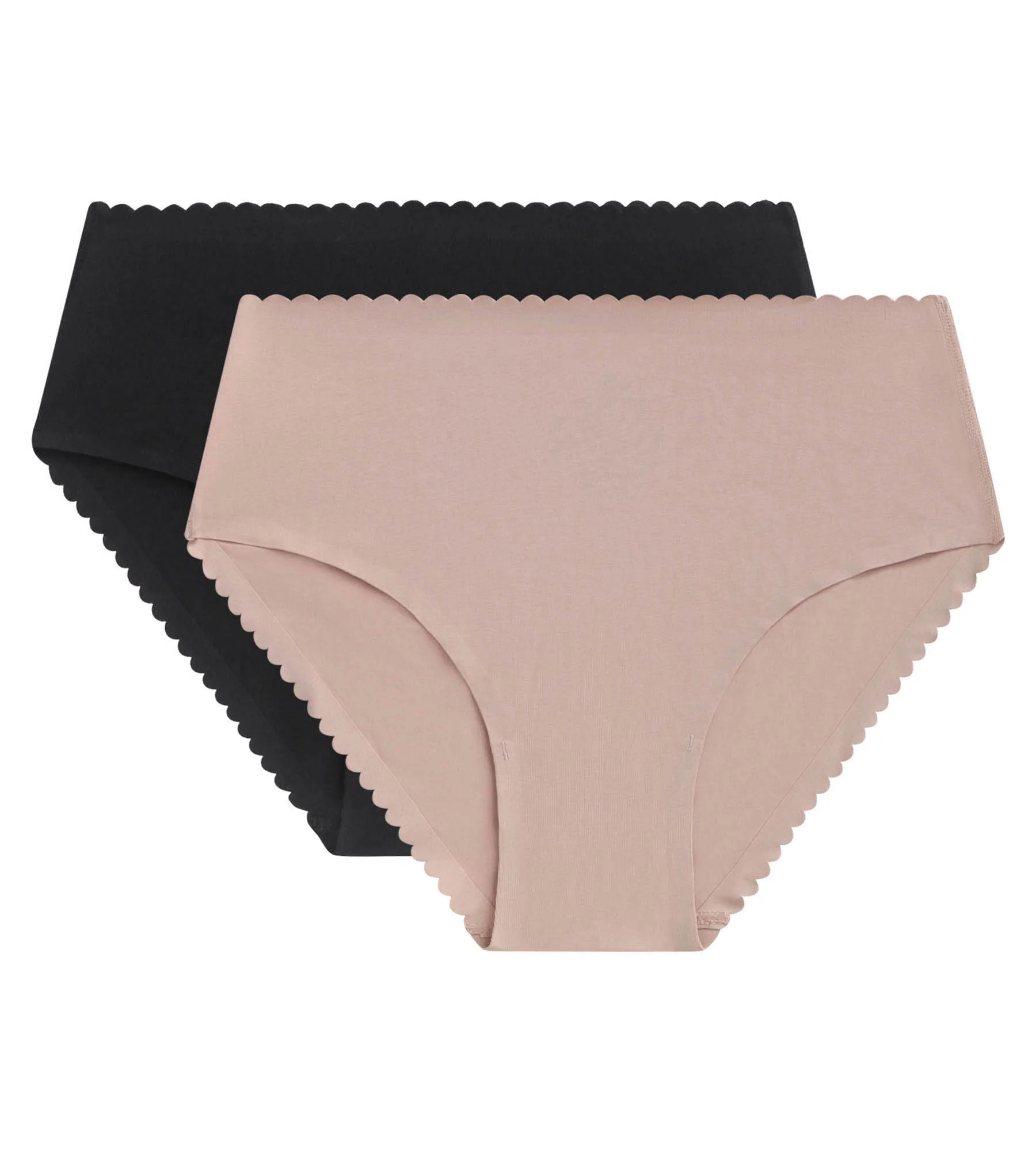 Lot de 2 culottes hautes en coton stretch Chair Noir Body Touch Easy - Image 5