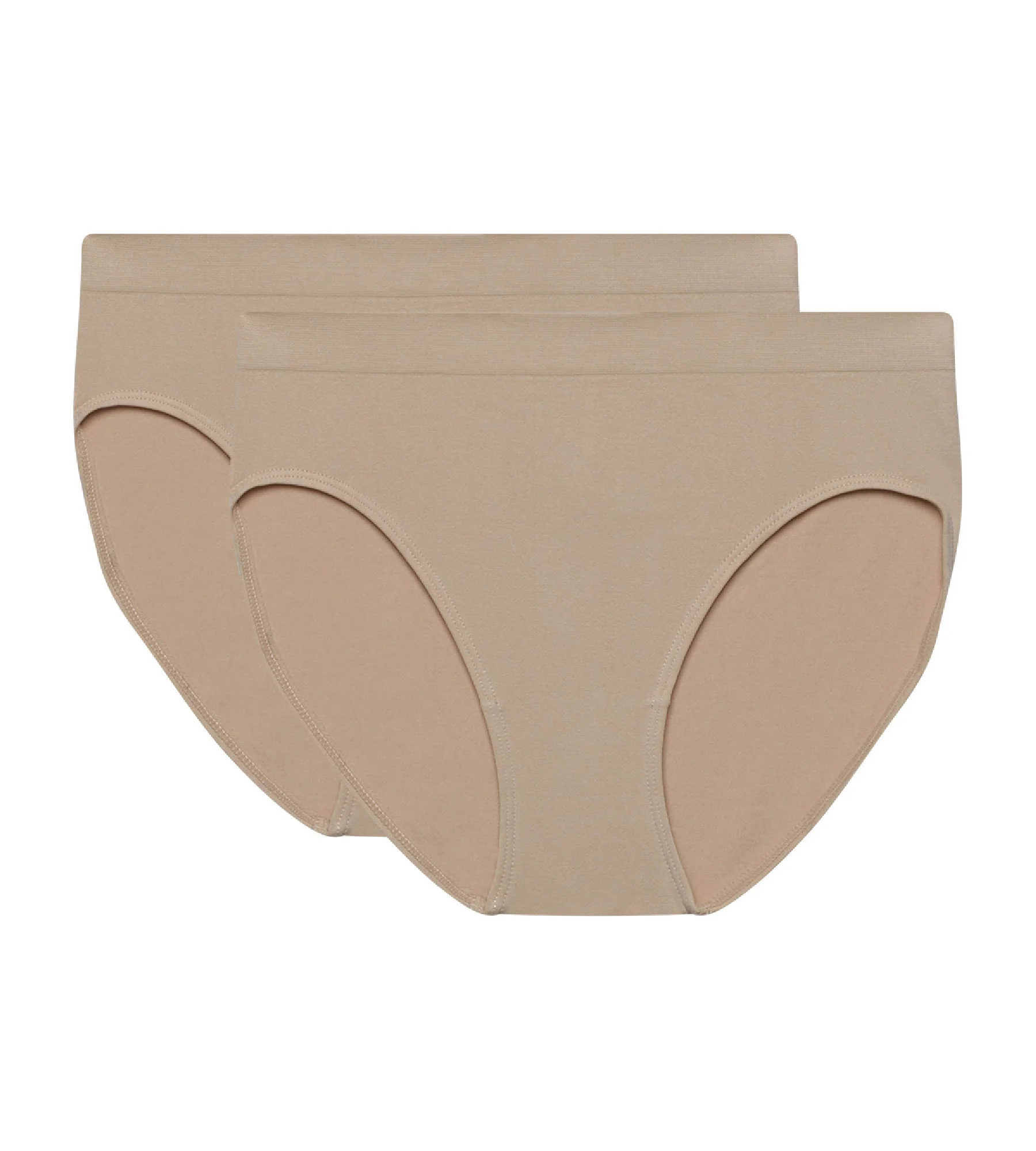 Lot de 2 culottes taille haute microfibre sans coutures New Skin Les Pockets Eco - Image 5