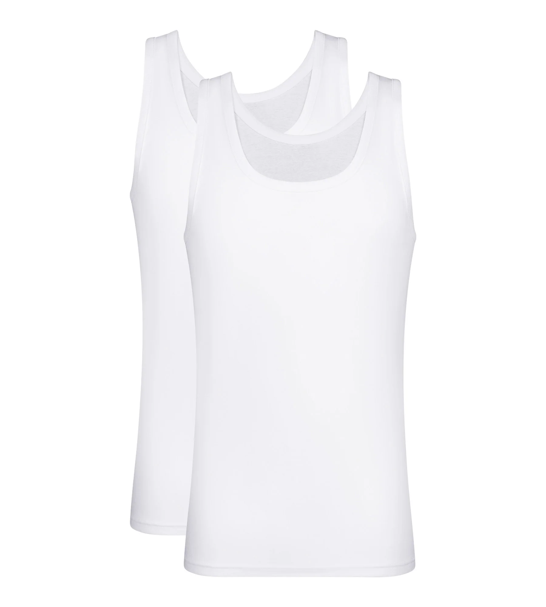 Lot de 2 débardeurs homme en coton Blanc EcoDim - Image 3