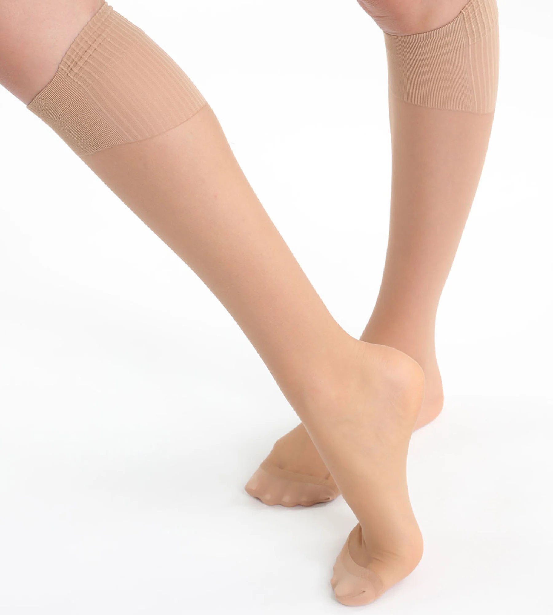 Lot de 2 mi-bas caramel AbsoluFlex transparents 20D - Image 3