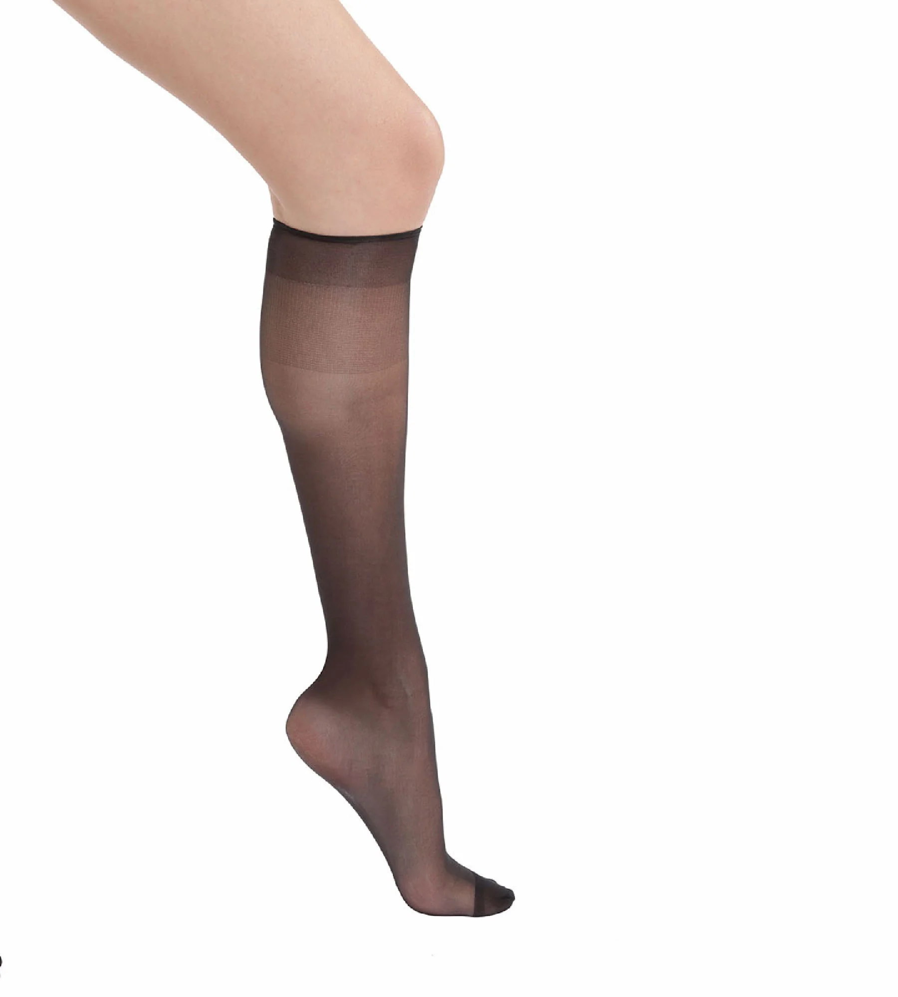 Lot de 2 mi-bas noir Sublim Voile Brillant 15D - Image 3