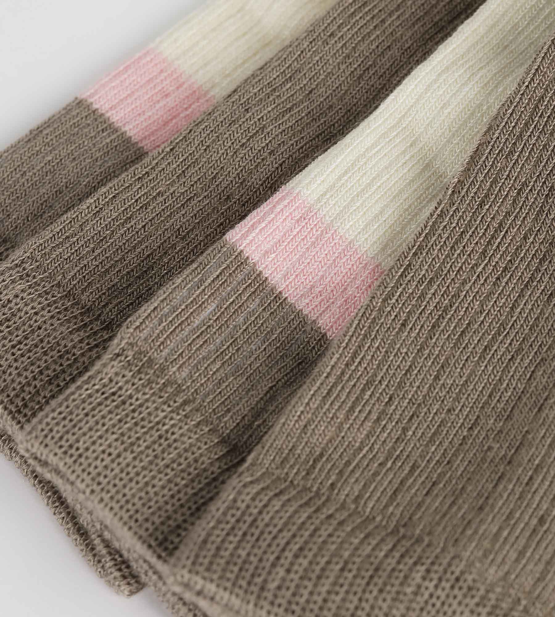 Lot de 2 paires de chaussettes en coton Taupe Ivoire Dim Modal - Image 4