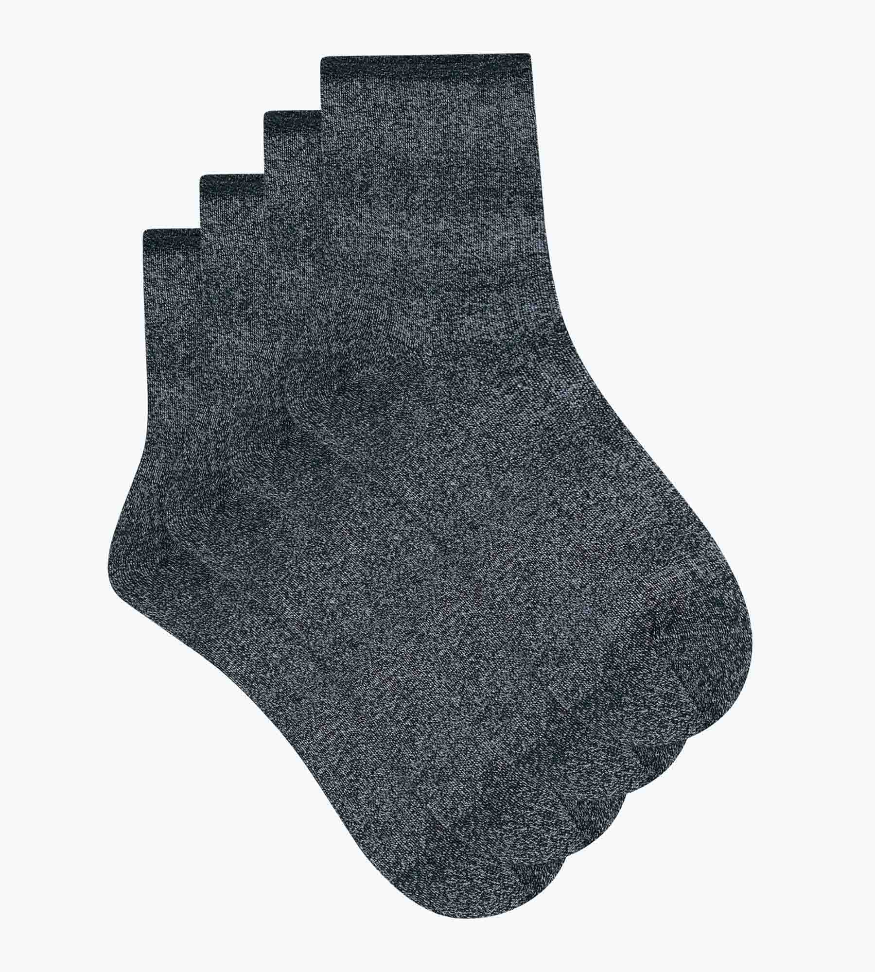 Lot de 2 paires de chaussettes femme lurex Noir Dim Mode - Image 2