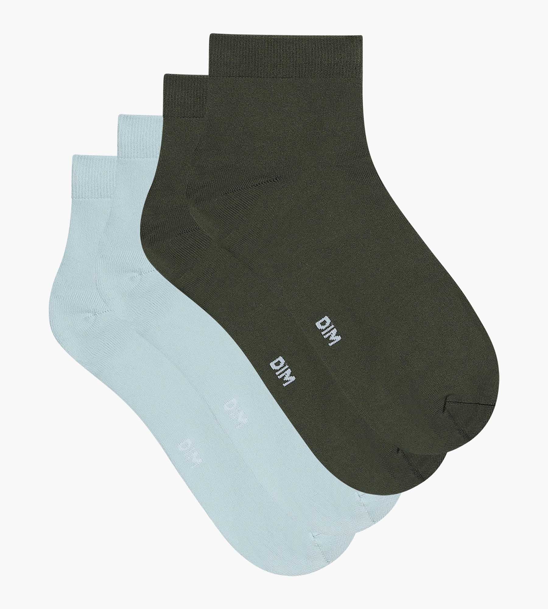 Lot de 2 paires de chaussettes femme Vert Bleu Skin - Image 2