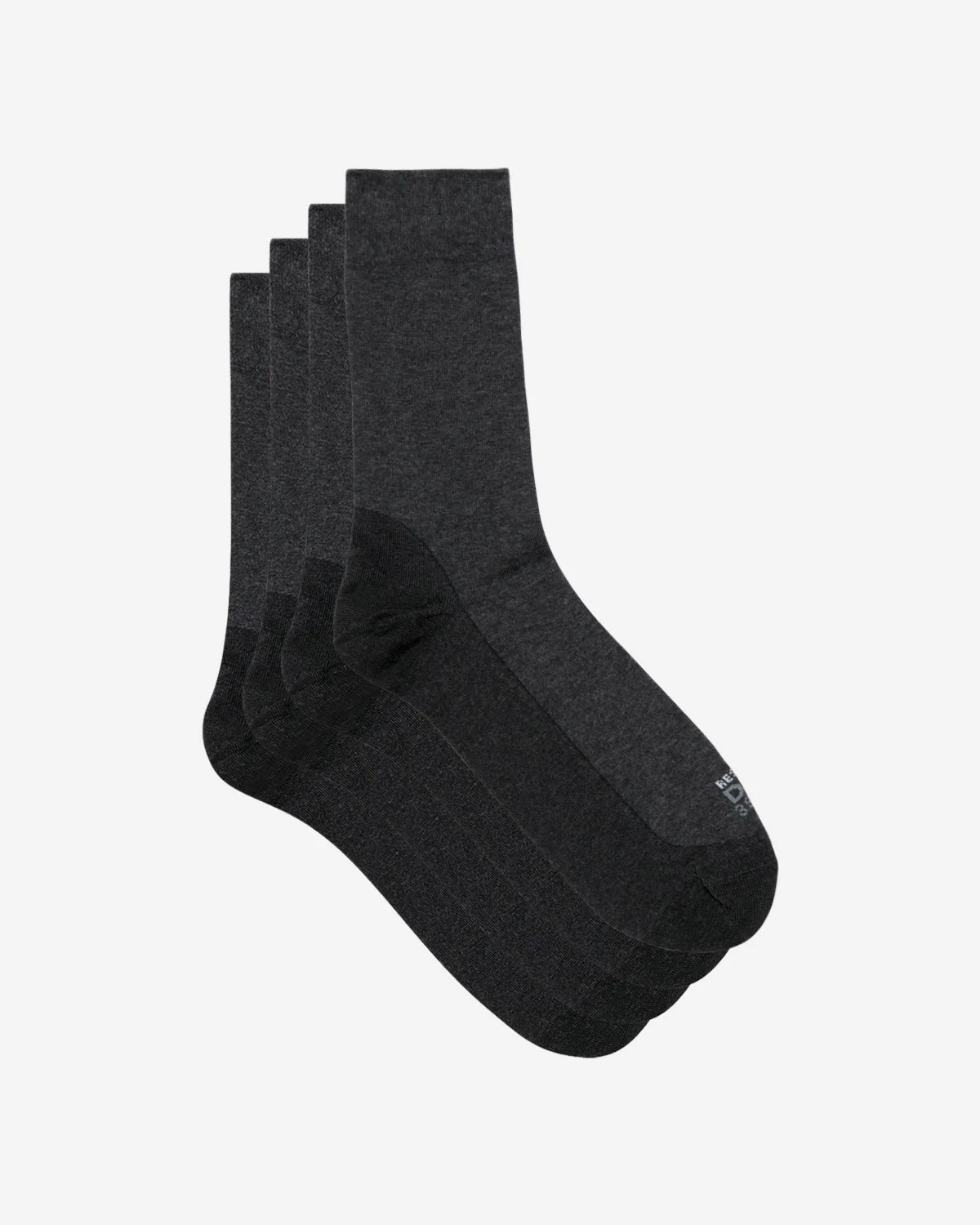 Lot de 2 paires de chaussettes homme Anthracite Chiné Ultra Resist - Image 2
