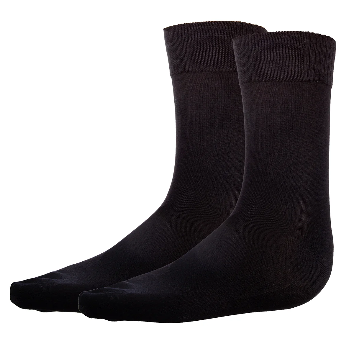 Lot de 2 paires de chaussettes homme en viscose noire Dim Bambou - Image 2
