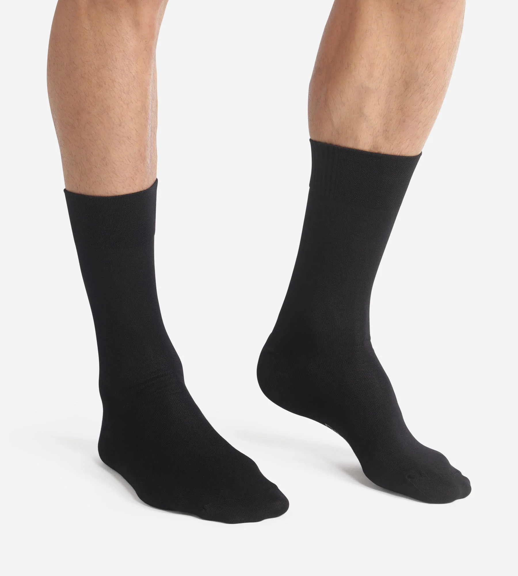 Lot de 2 paires de chaussettes homme Noir Dim Bambou