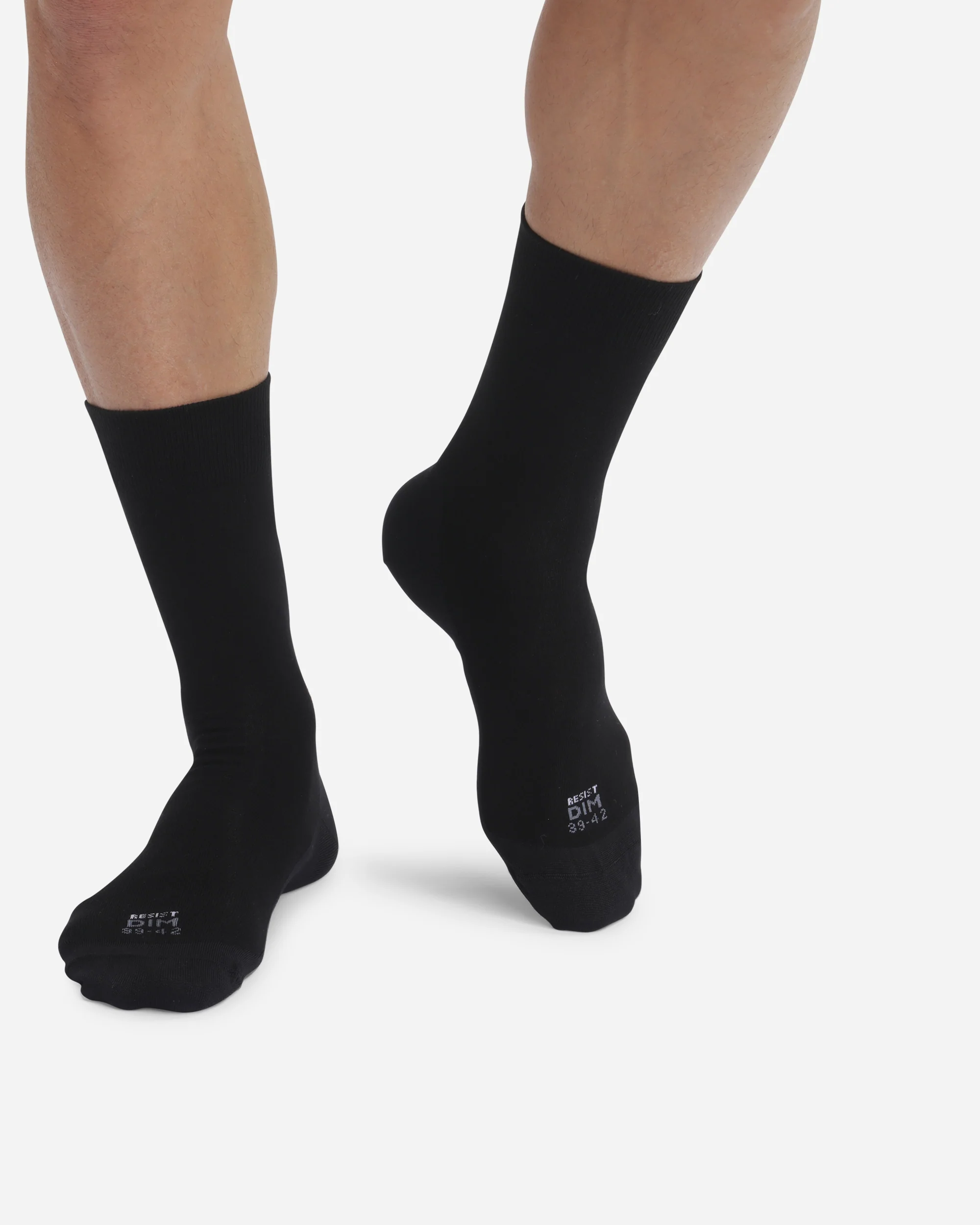 Lot de 2 paires de chaussettes homme renforcées Noir Ultra Resist