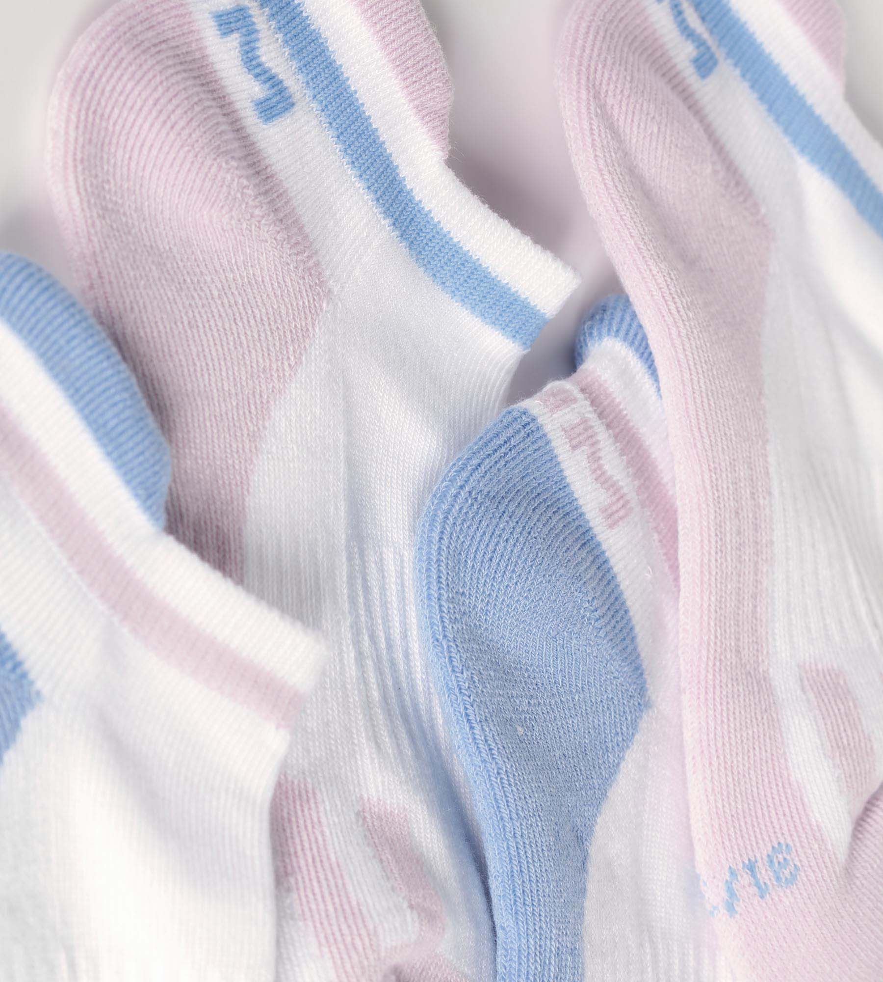 Lot de 2 paires de chaussettes unisexe retro Lila Bleu Dim Sport - Image 3