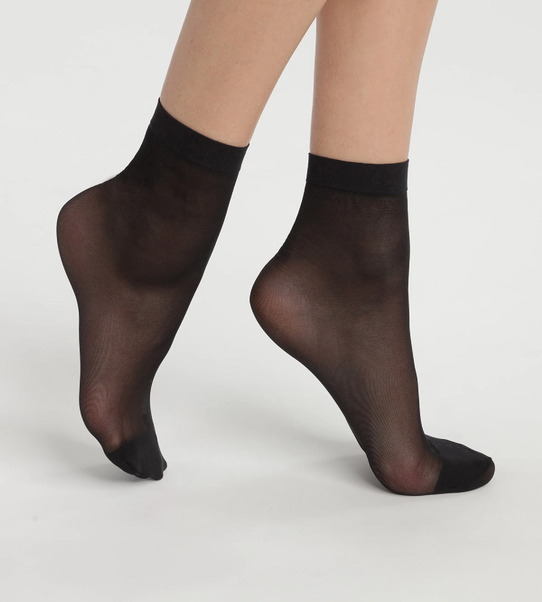 Lot de 2 paires de socquettes en voile renforcé Noir Ultra Resist - Image 2