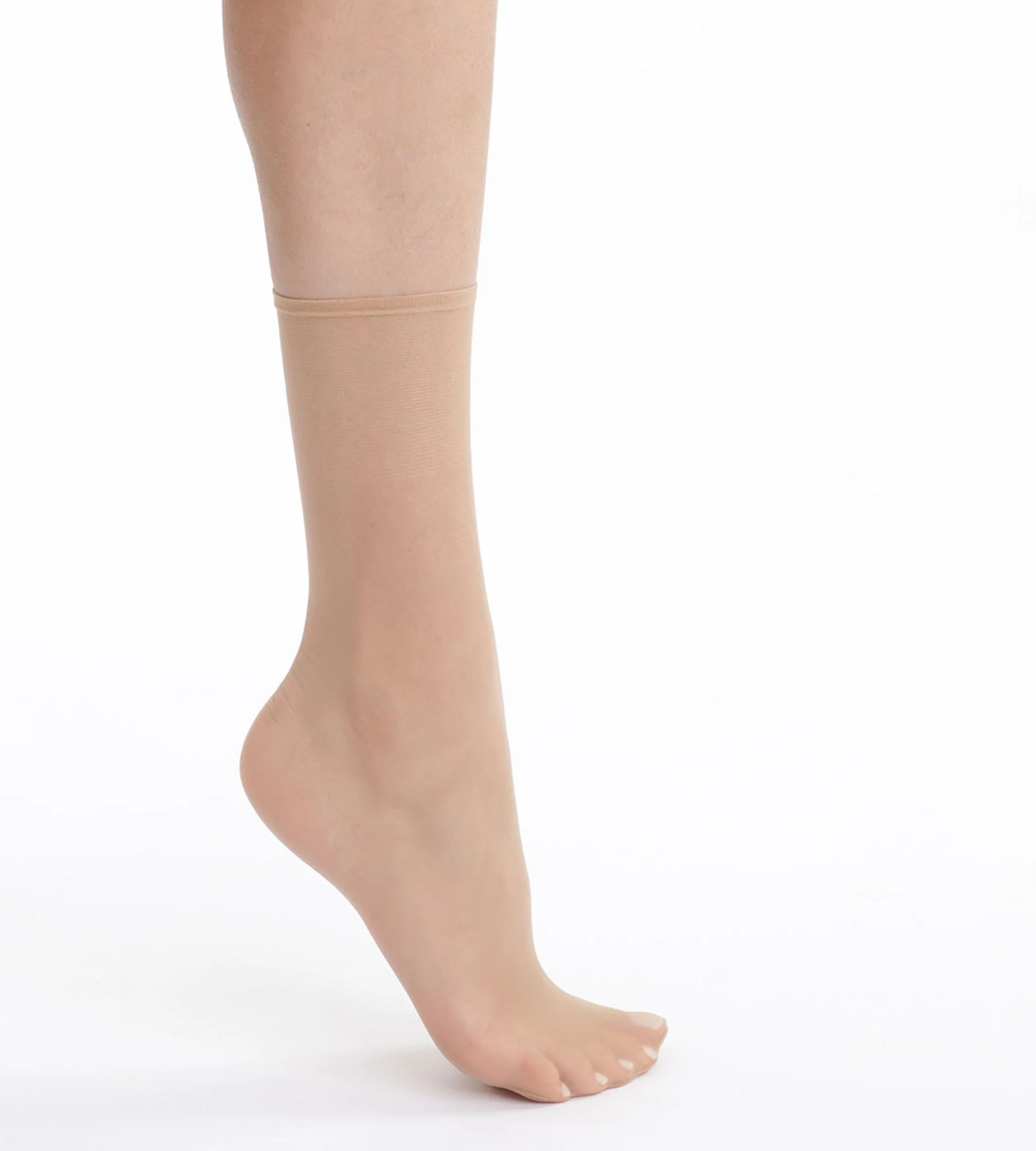 Lot de 2 paires de socquettes femme Nude Ivoire Dim Sublime Voile - Image 2