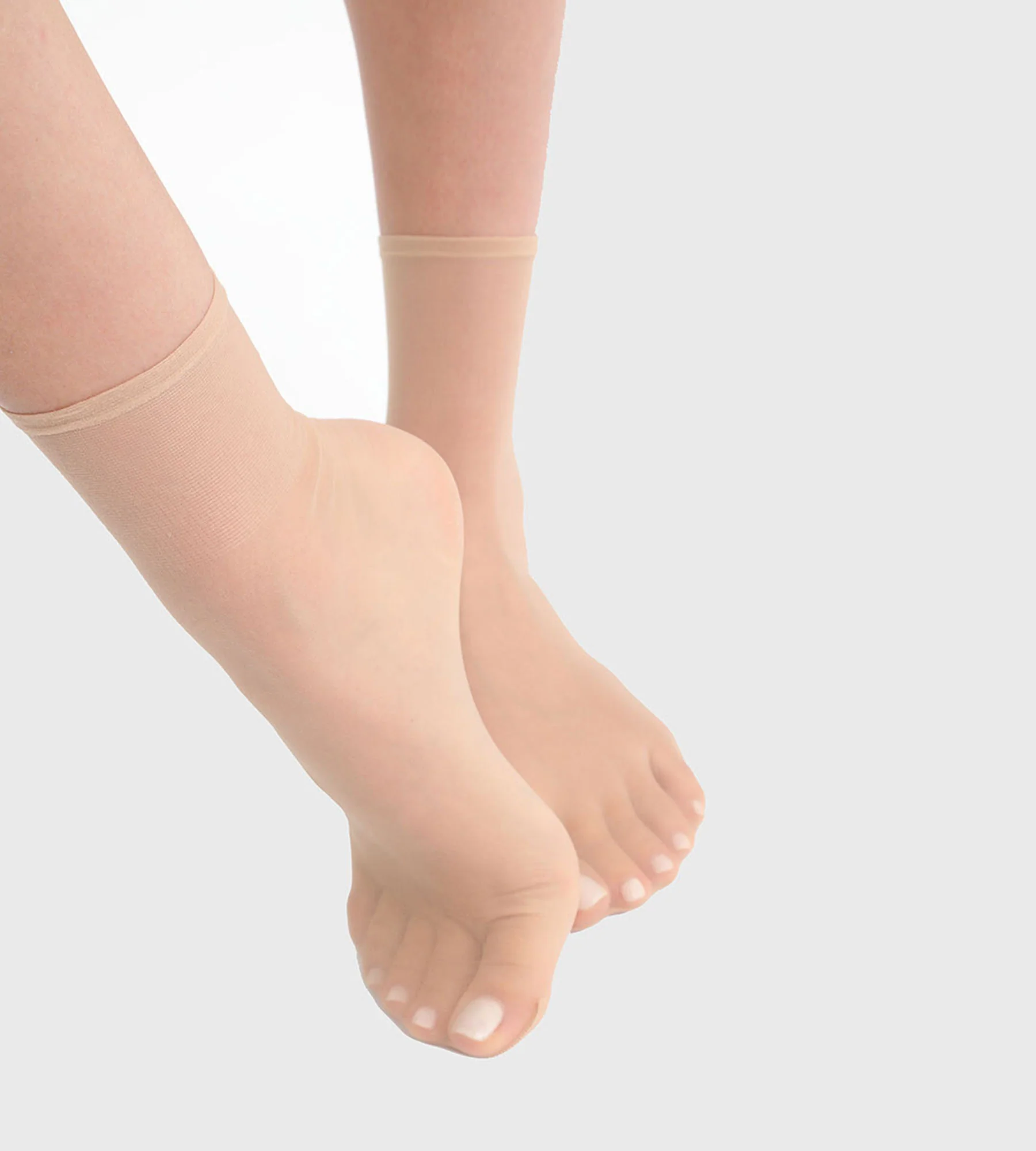 Lot de 2 paires de socquettes femme Nude Ivoire Dim Sublime Voile - Image 3