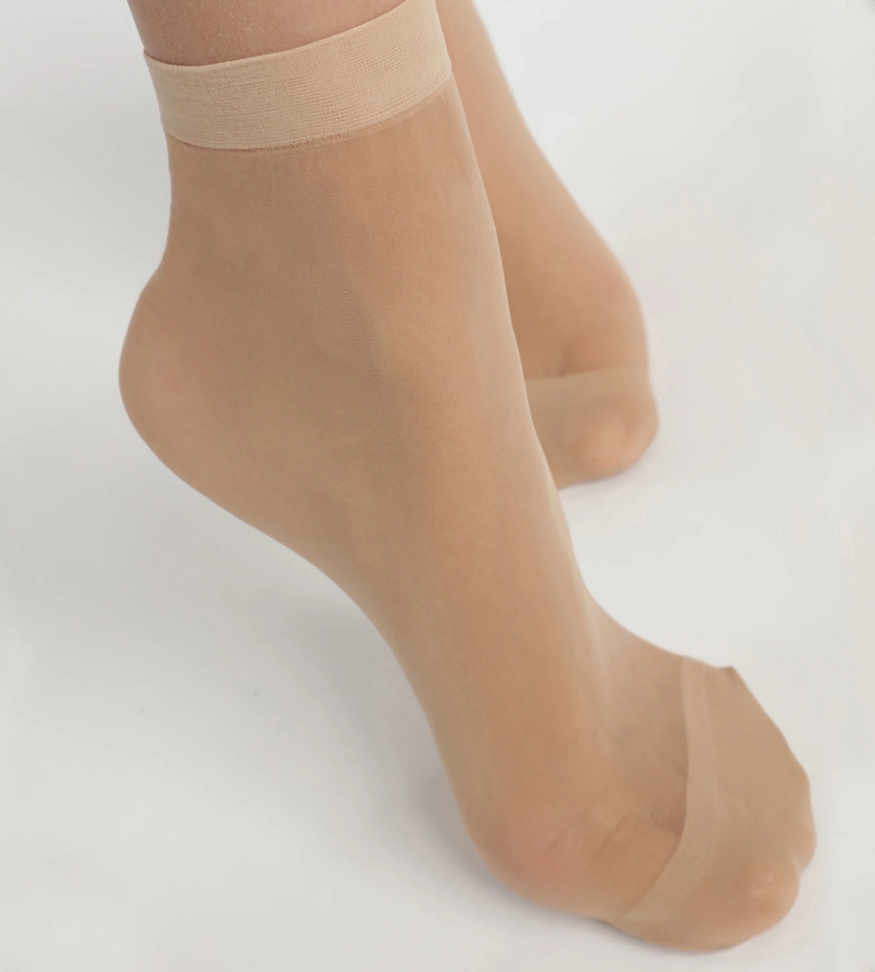 Lot de 2 paires de socquettes voile renforcé Beige Éclat Ultra Resist - Image 2