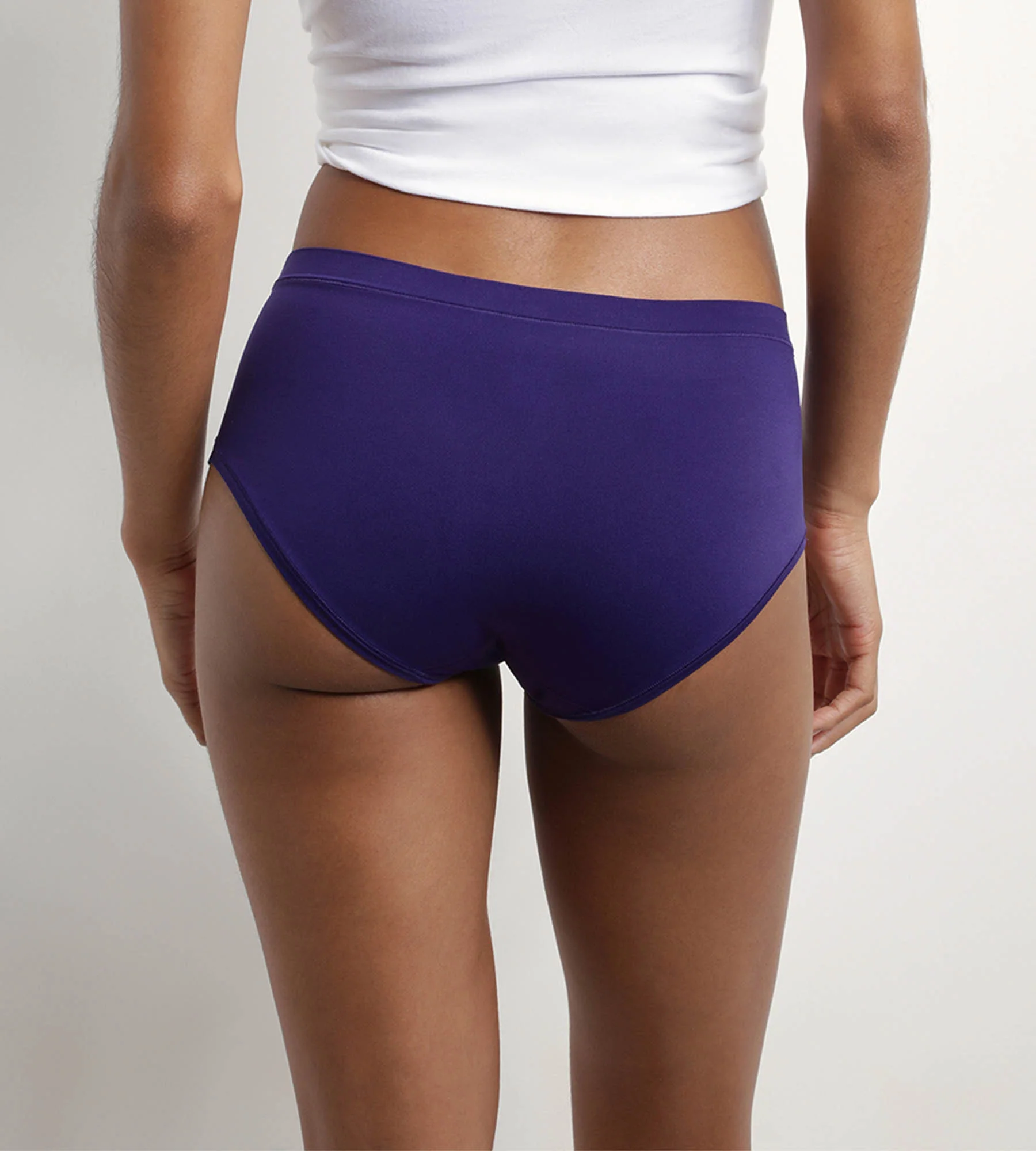 Lot de 2 shorties femme en microfibre Fuchsia et Violet Oh My Dim’s - Image 2