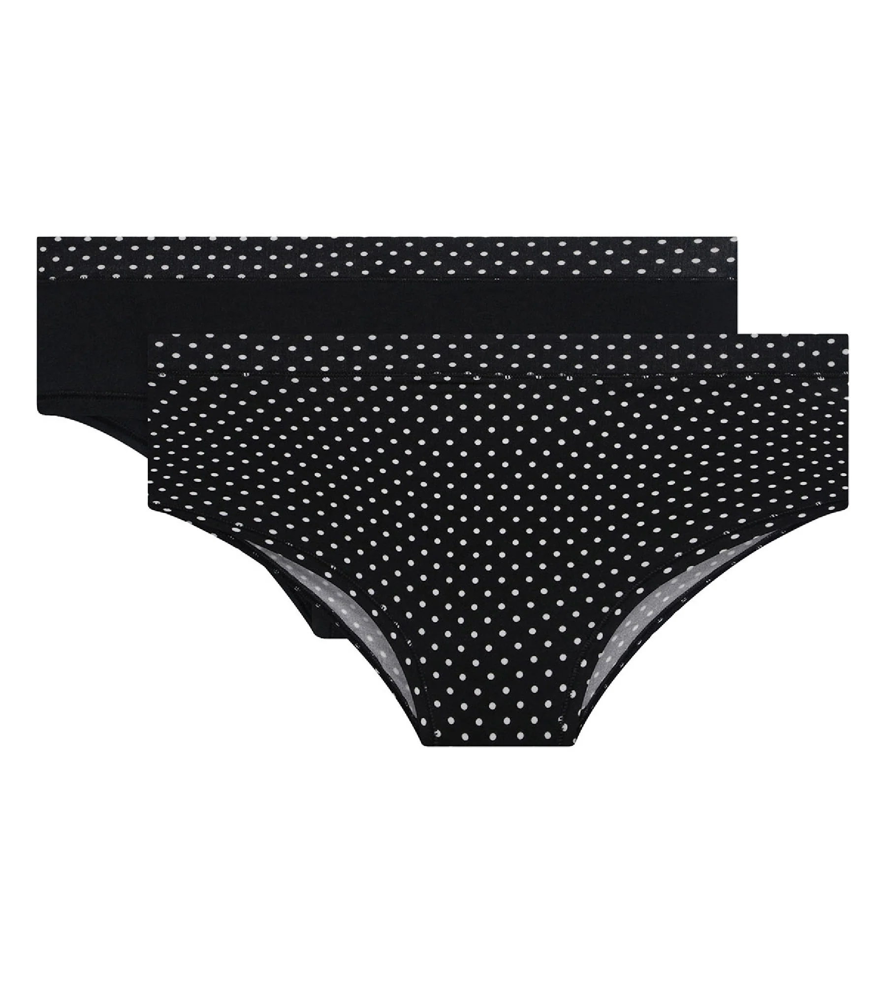 Lot de 2 Shortys Femme Noir Pois et Noir pour femme Body Mouv - Image 3