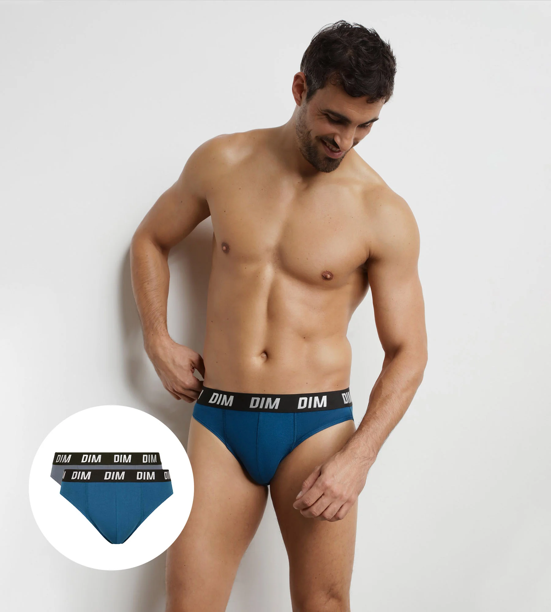 Lot de 2 slips homme à thermorégulation active Bleu Regul Activ